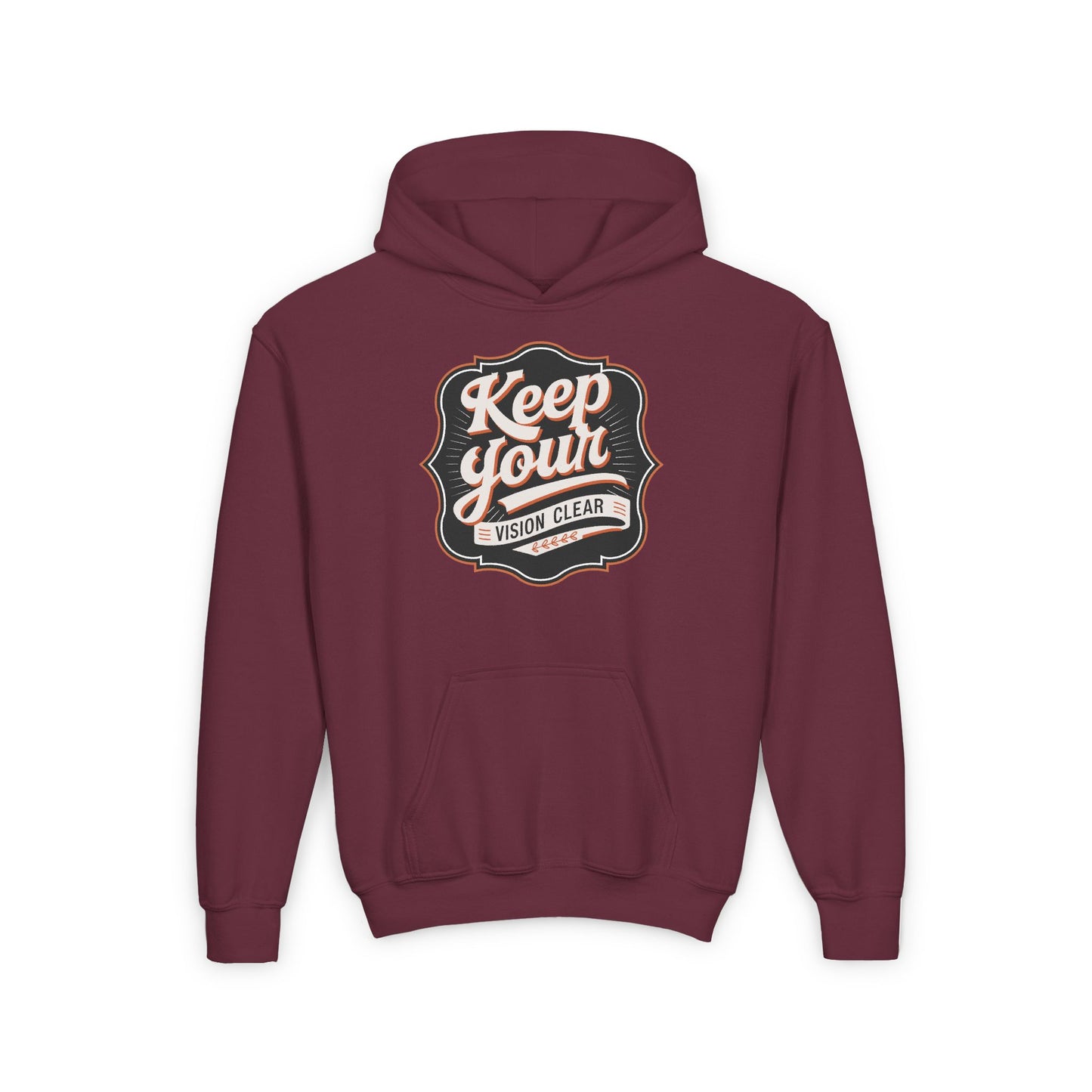 Keep Your Vision Clear Youth Heavy Blend Hooded Sweatshirt