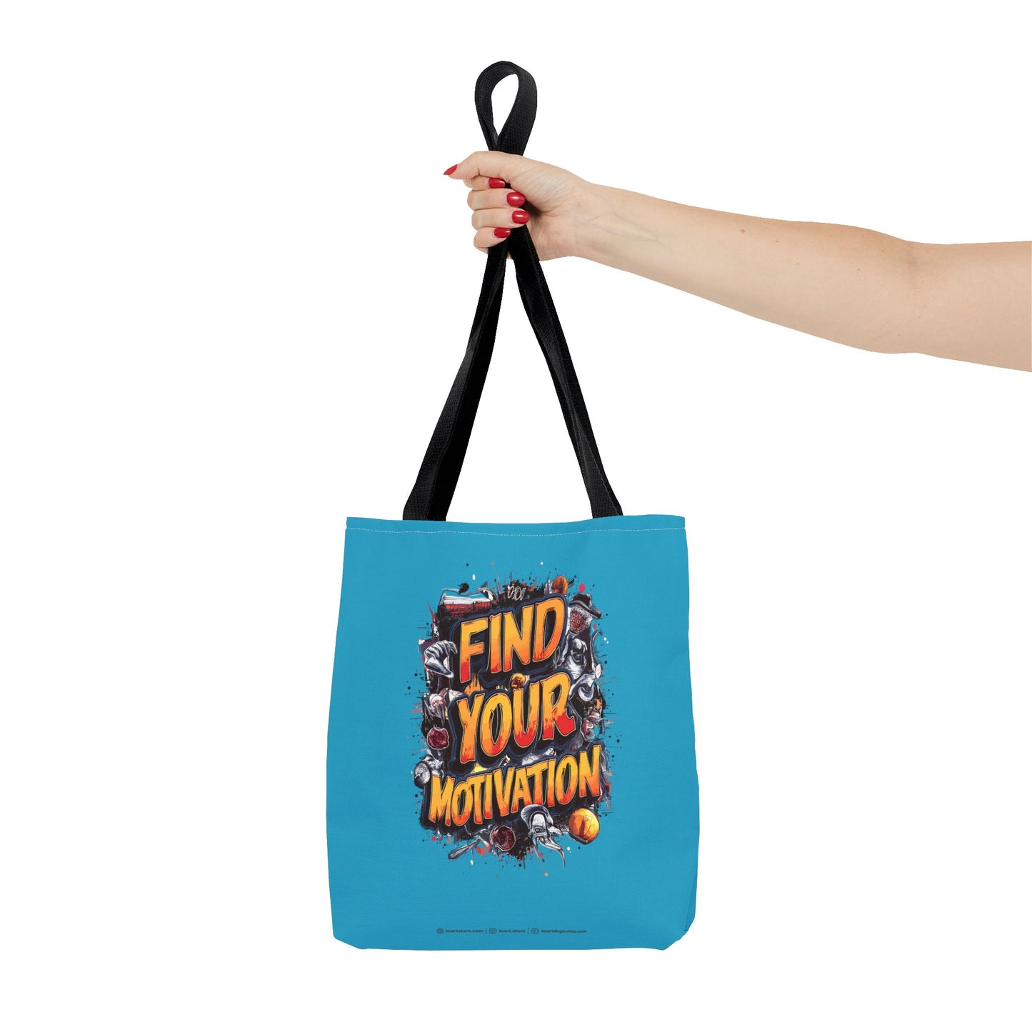 Find Your Motivation Tote Bag (AOP)