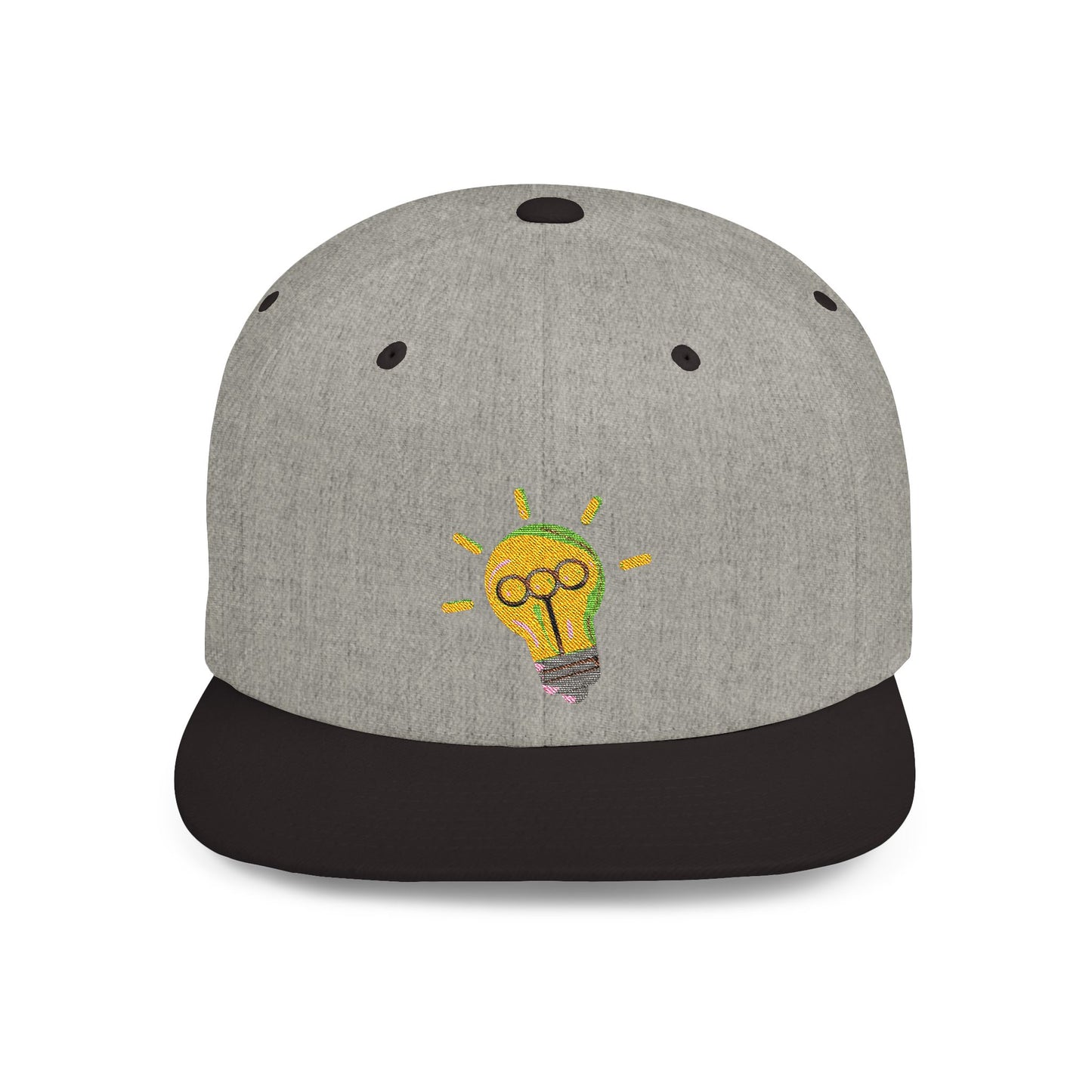 Light Bulb Flat Bill Snapback