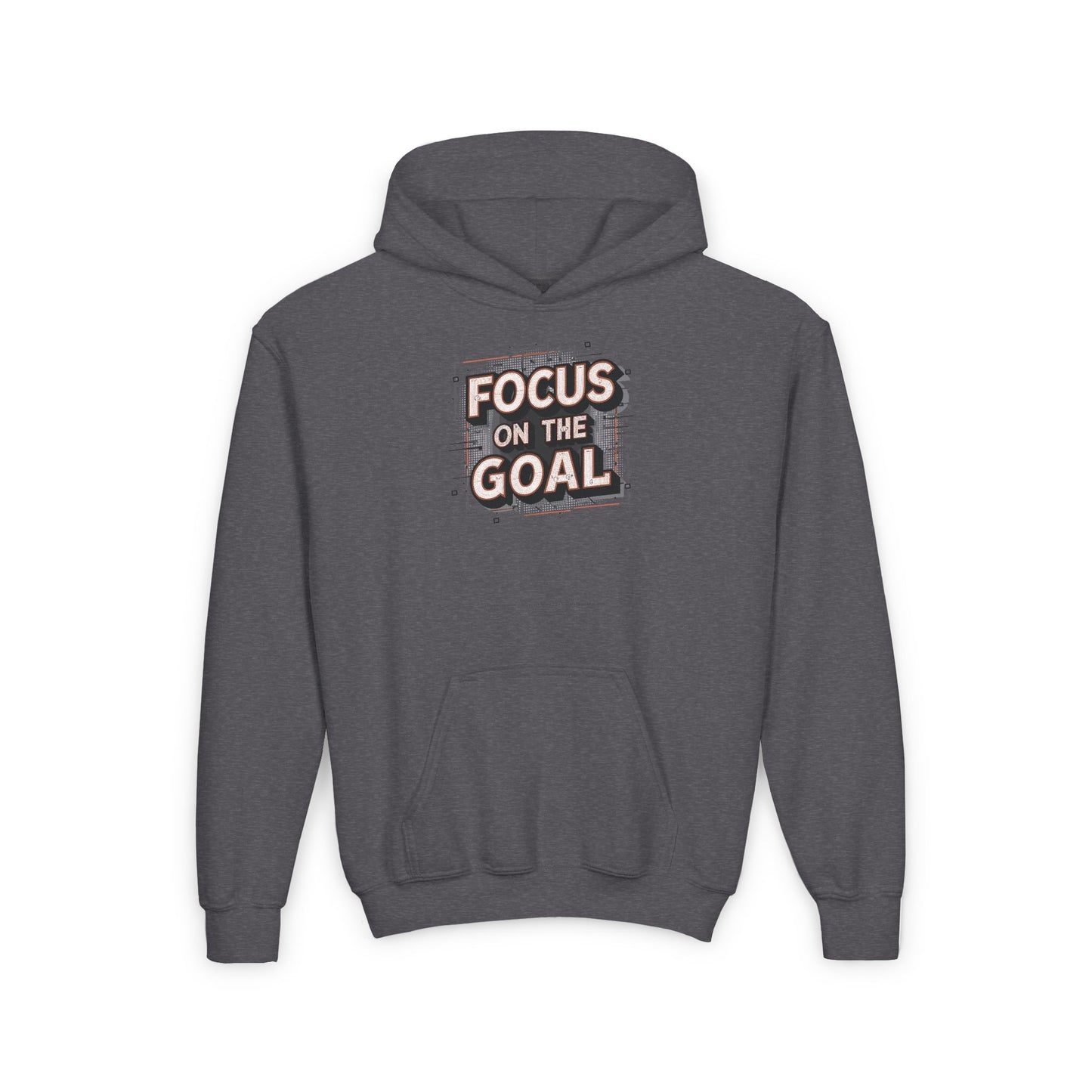 Focus On The Goal Youth Heavy Blend Hooded Sweatshirt