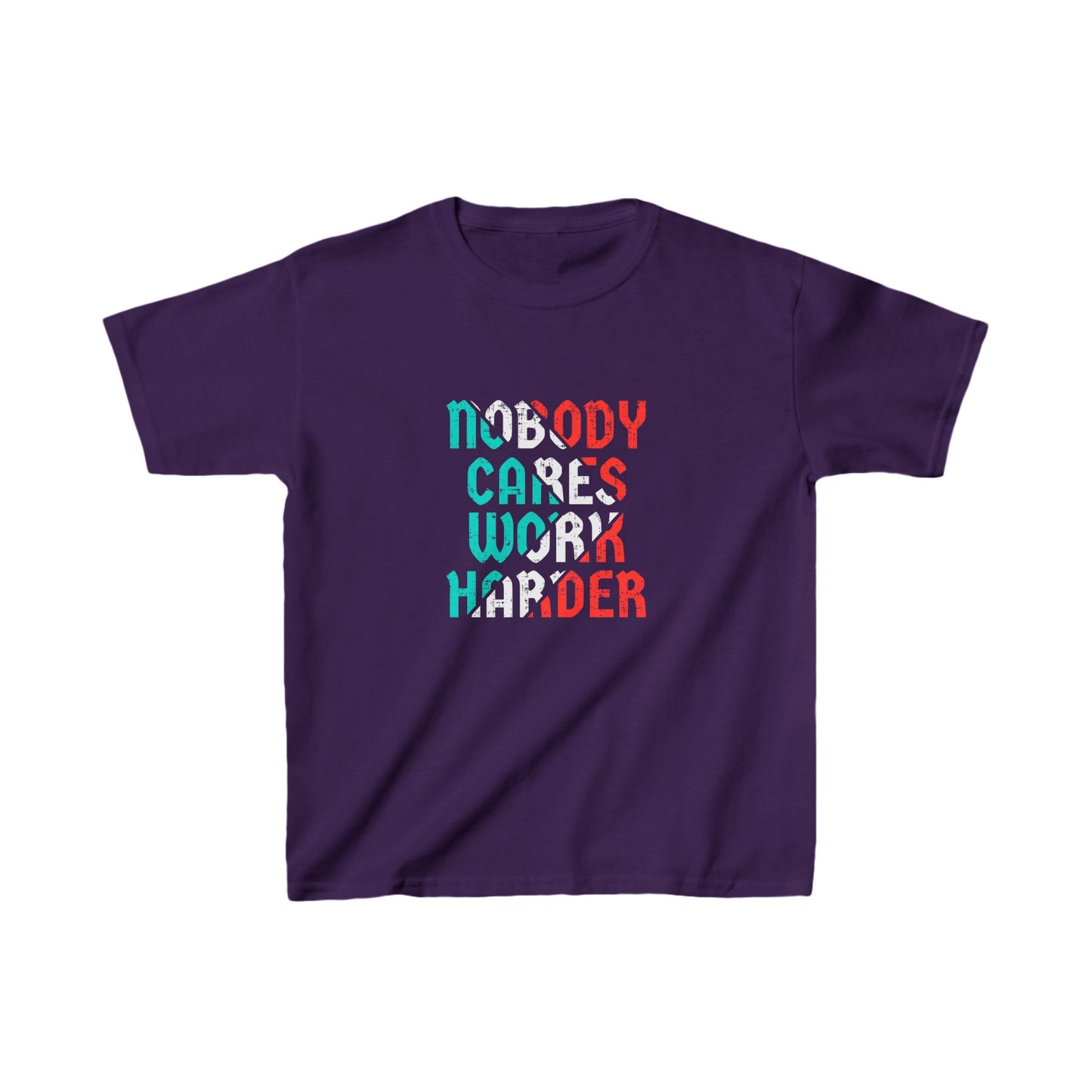 Nobody Cares Work Harder Kids Heavy Cotton™ Tee