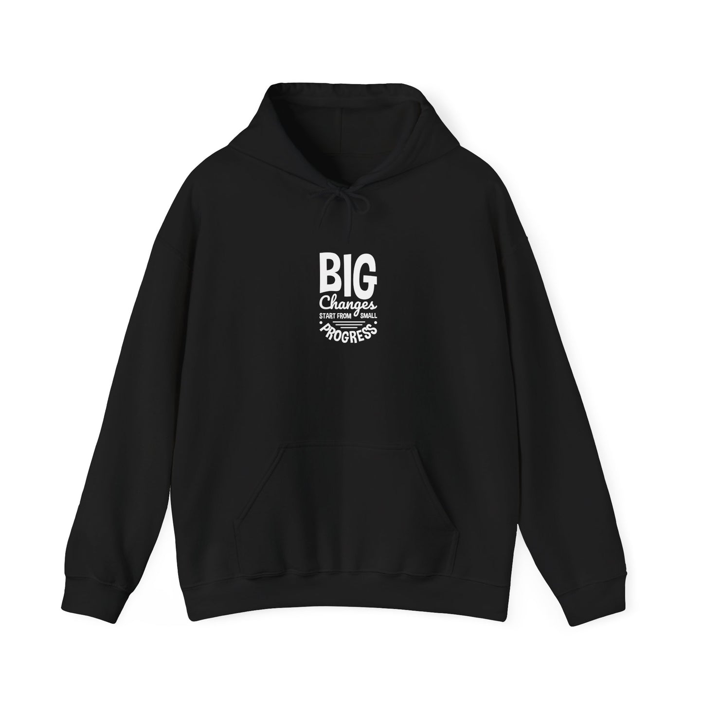 Big Changes Start From Small Progress Unisex Heavy Blend™ Hooded Sweatshirt