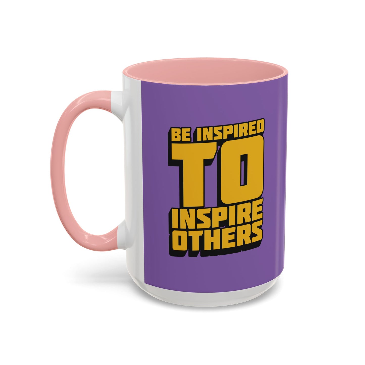 Be Inspired To Inspire Others Accent Coffee Mug (11, 15oz)