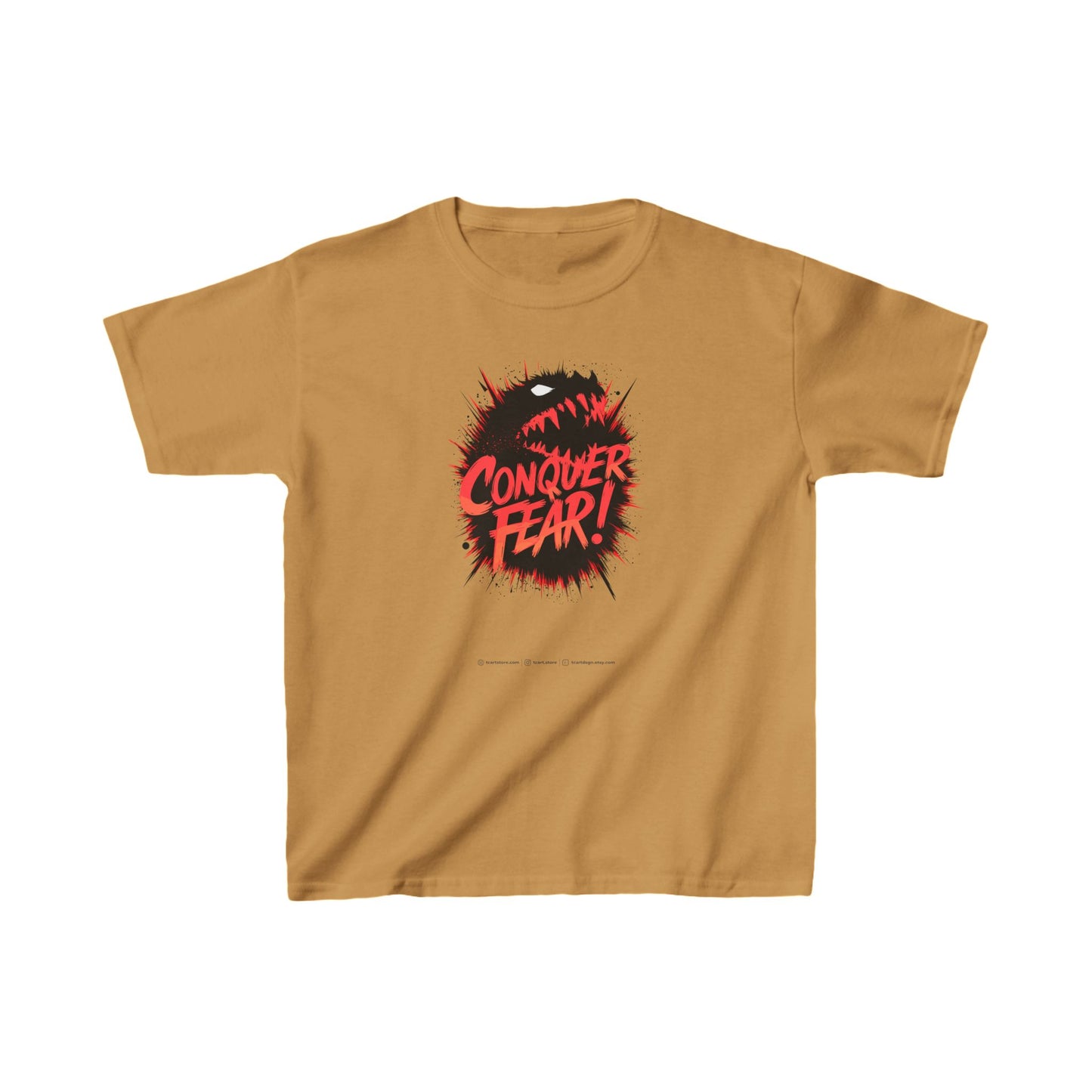Conquer Fear! Kids Heavy Cotton™ Tee