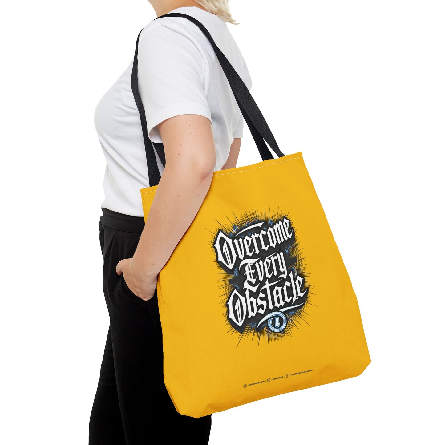 Overcome Every Obstacle Tote Bag (AOP)