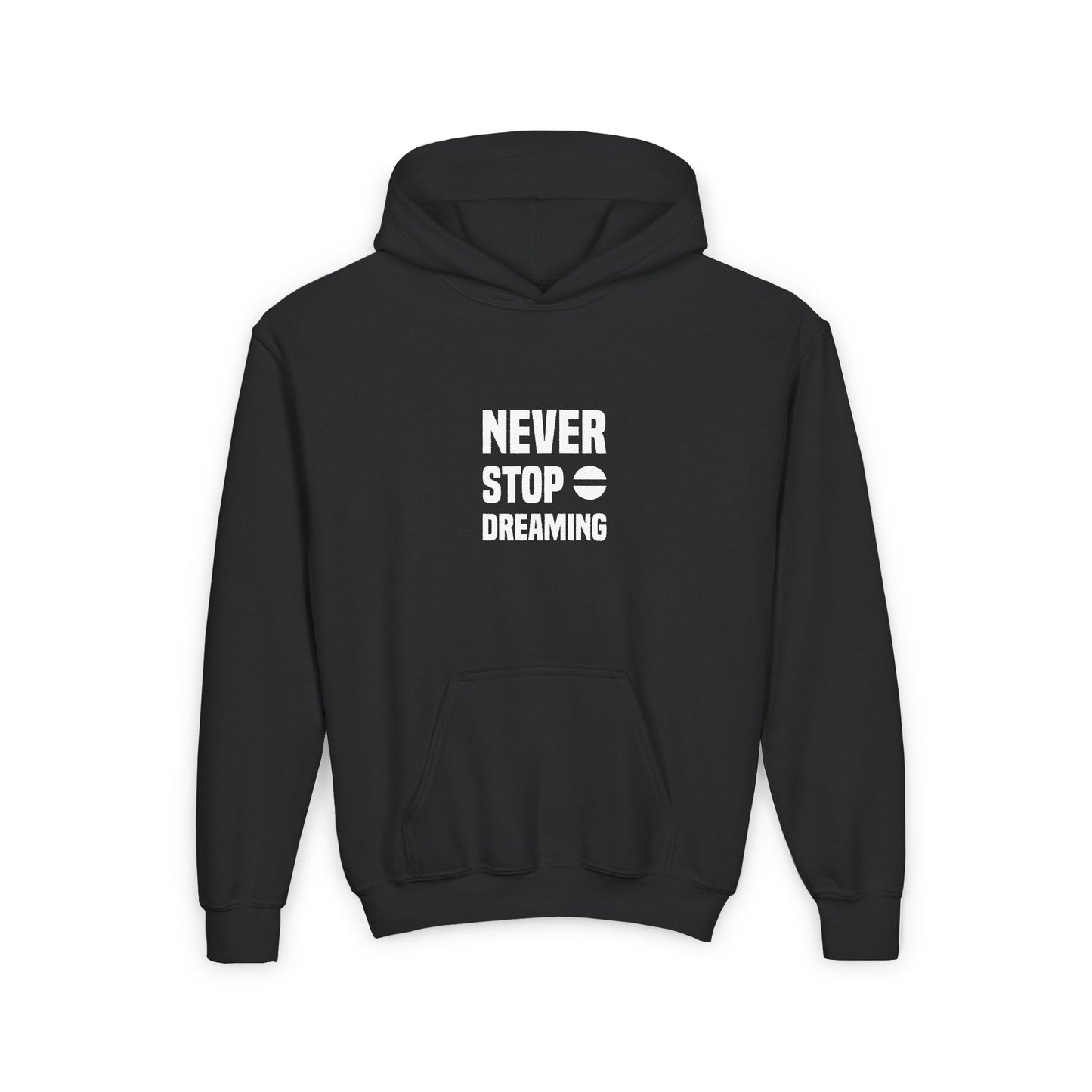 Never Stop Dreaming Youth Heavy Blend Hooded Sweatshirt