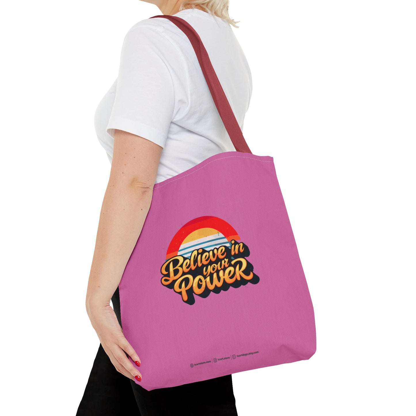 Believe In Your Power Tote Bag (AOP)