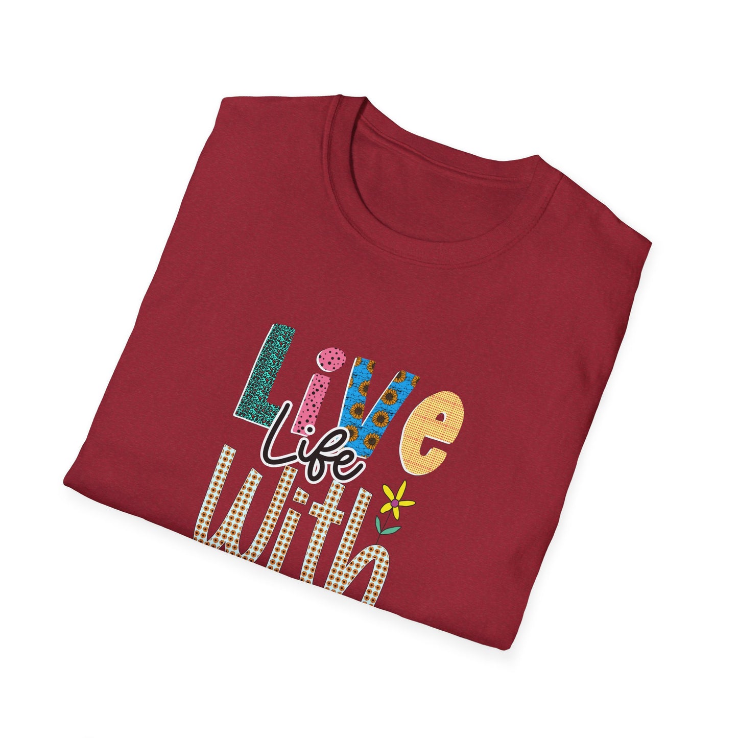 Live life with joy Unisex Softstyle T-Shirt