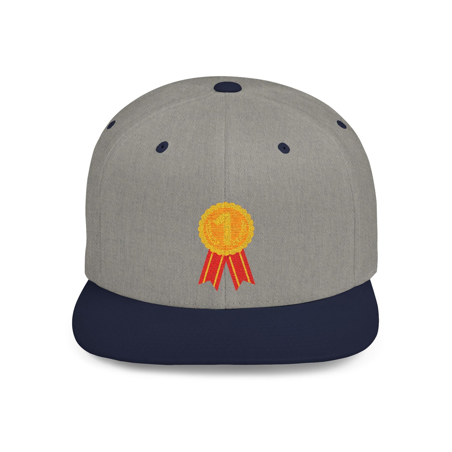 Gold Medal Symbol Flat Bill Snapback