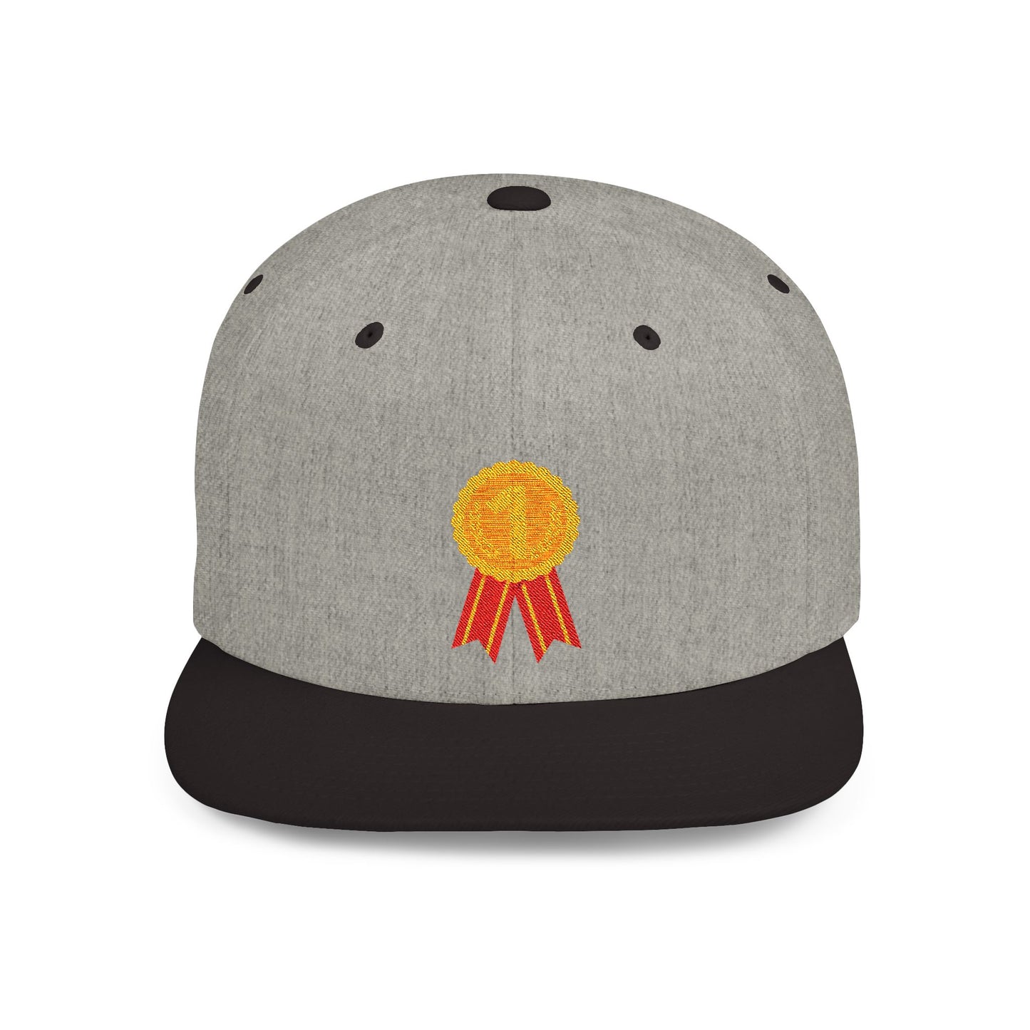 Gold Medal Symbol Flat Bill Snapback