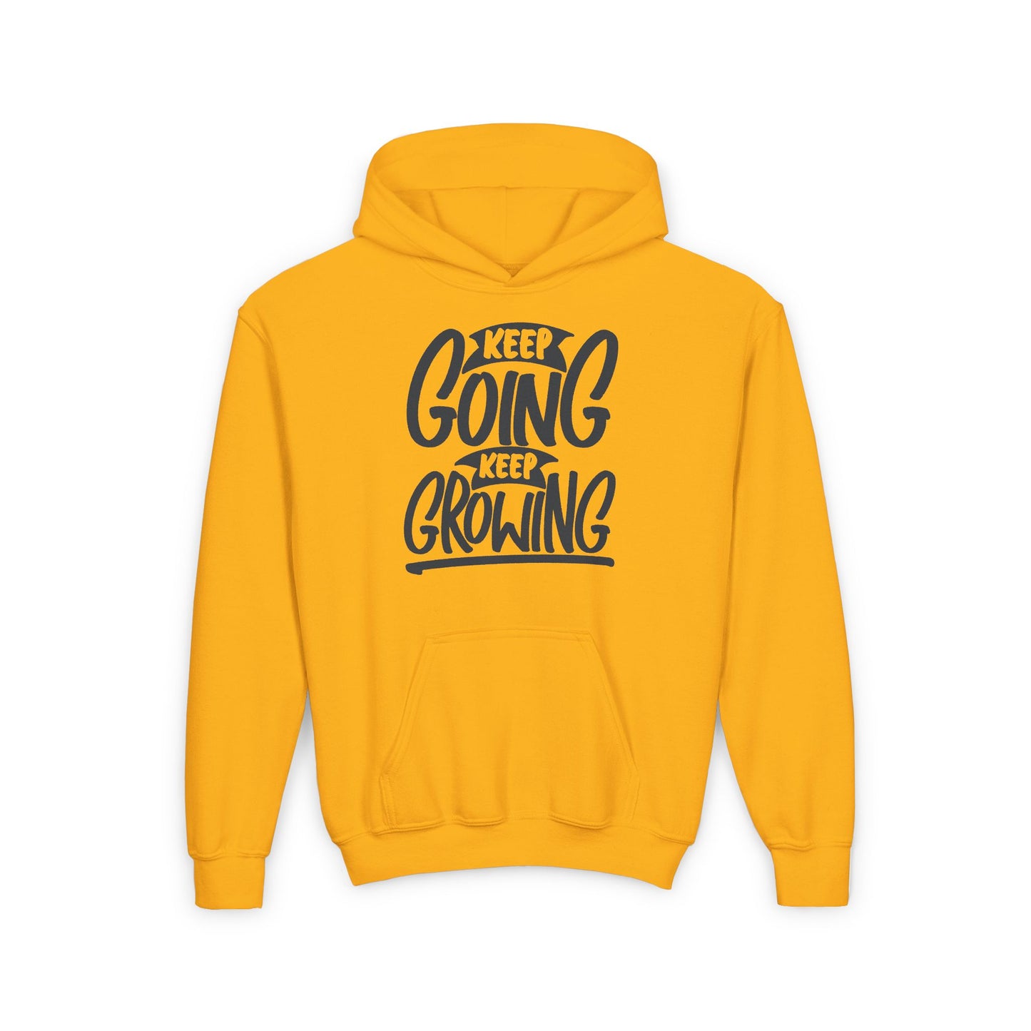Keep Going Keep Growing Youth Heavy Blend Hooded Sweatshirt