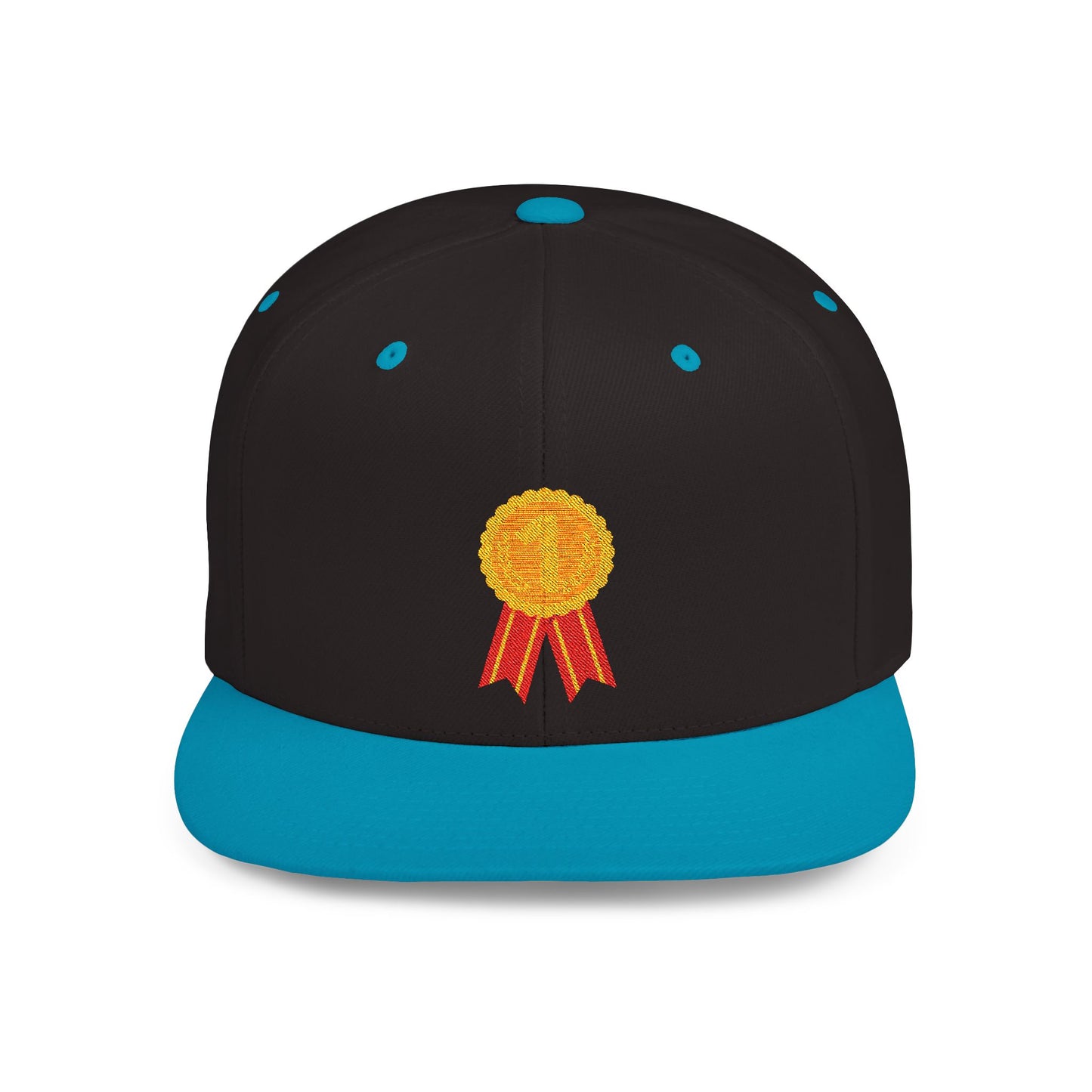 Gold Medal Symbol Flat Bill Snapback