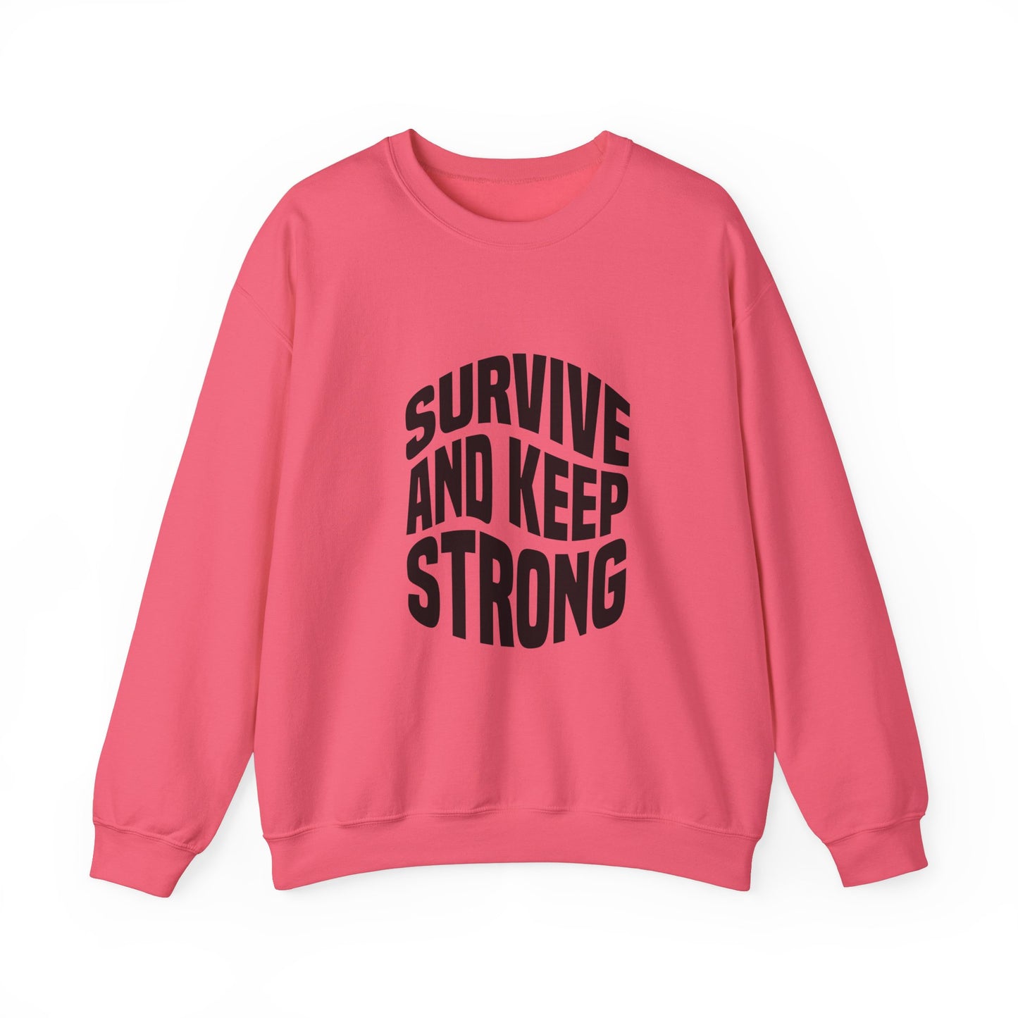 Survive And Keep Strong Unisex Heavy Blend™ Crewneck Sweatshirt