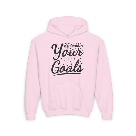 Remember Your Goals Youth Heavy Blend Hooded Sweatshirt