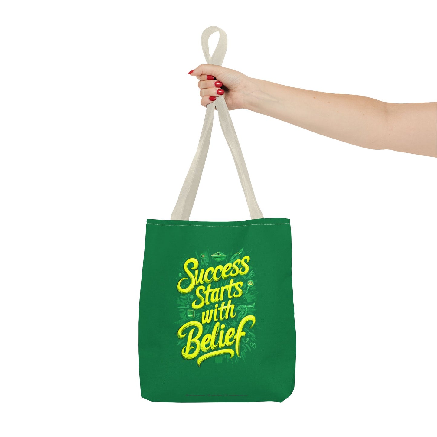 Success Starts With Belief Tote Bag (AOP)