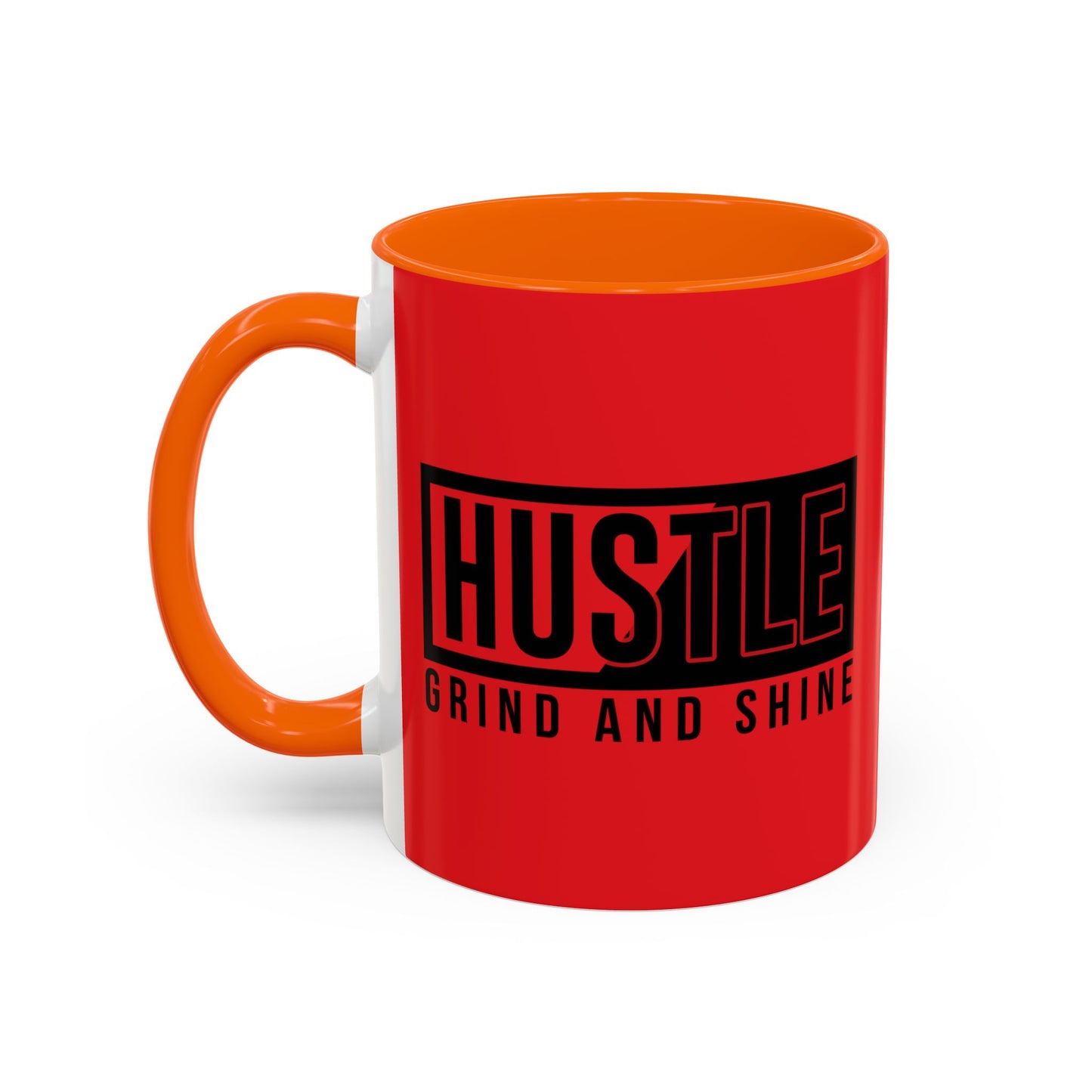 Hustle Grind And Shine Accent Coffee Mug (11, 15oz)