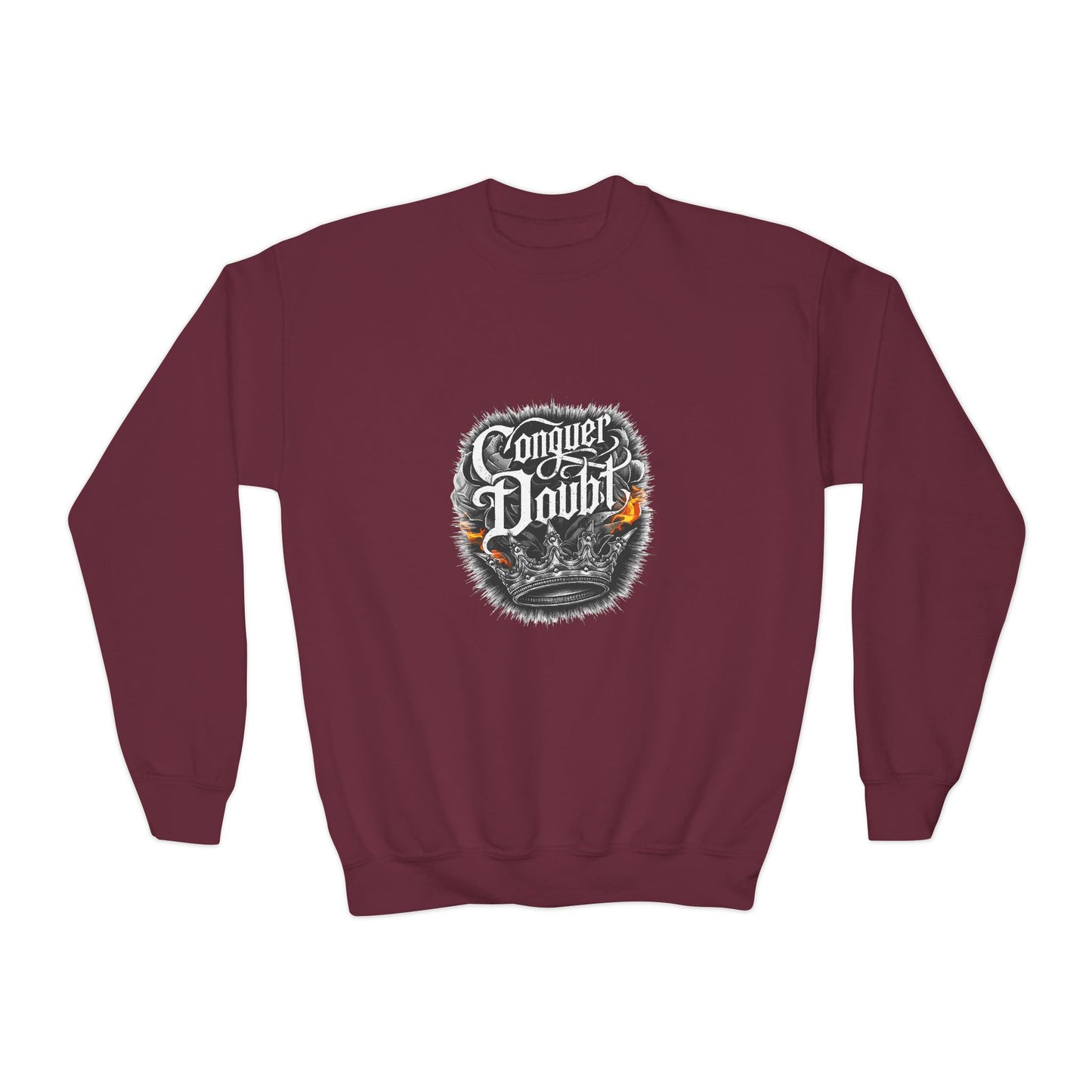 Conquer Doubt Youth Crewneck Sweatshirt