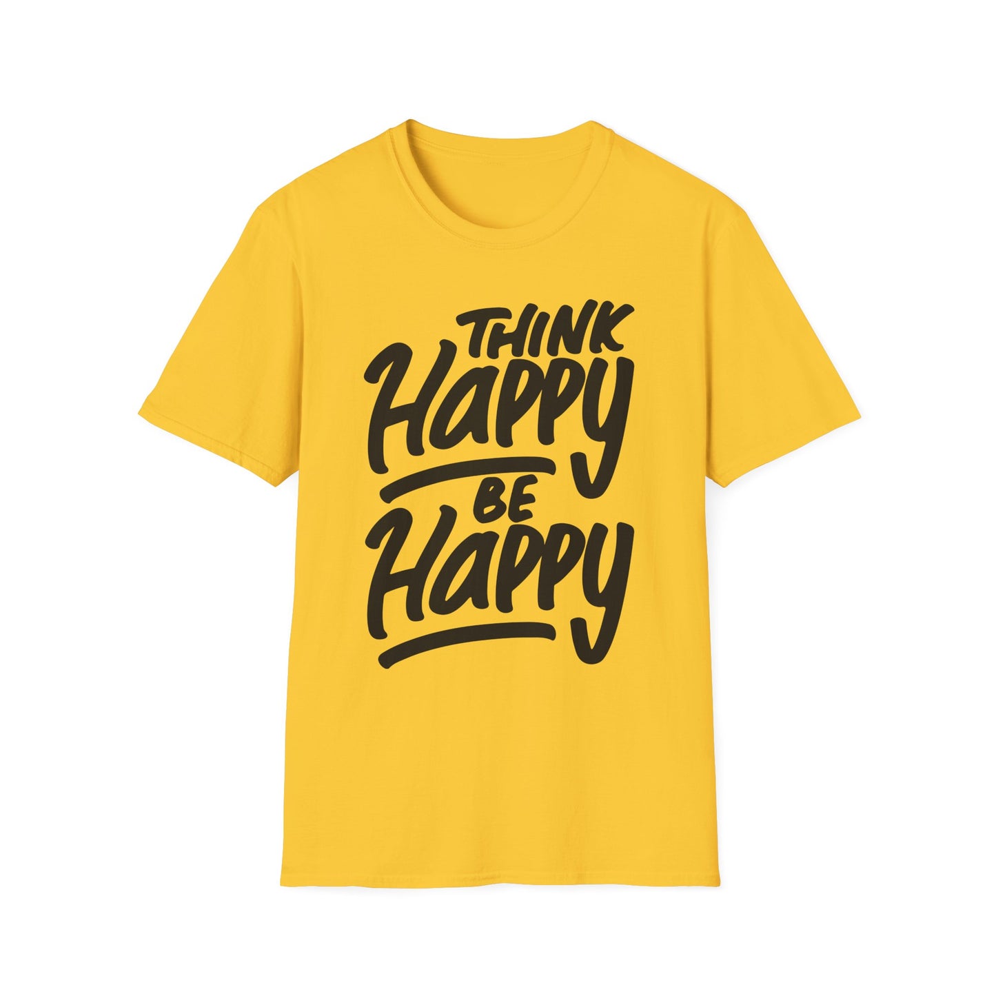 Think Happy Be Happy Unisex Softstyle T-Shirt