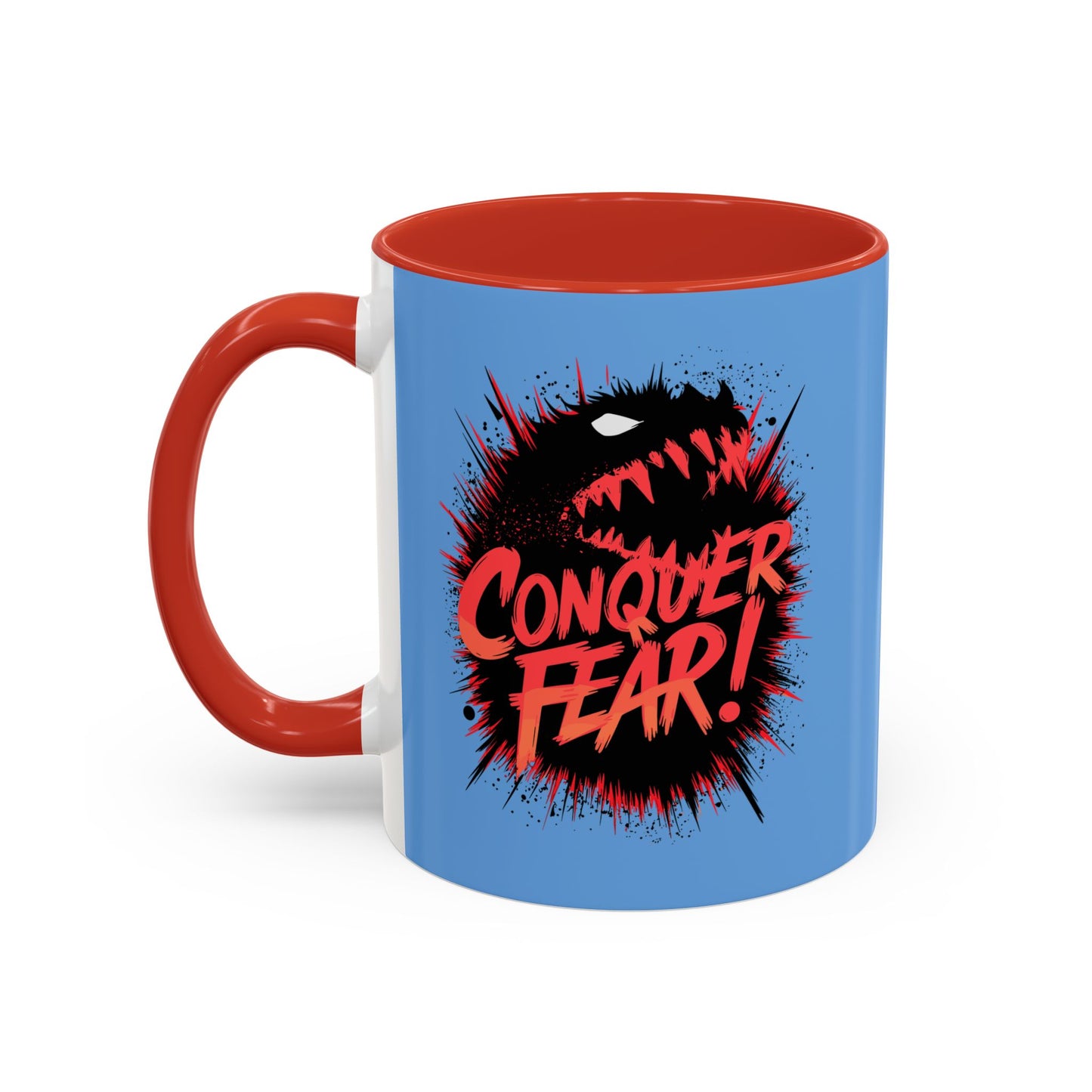 Conquer Fear! Accent Coffee Mug (11, 15oz)
