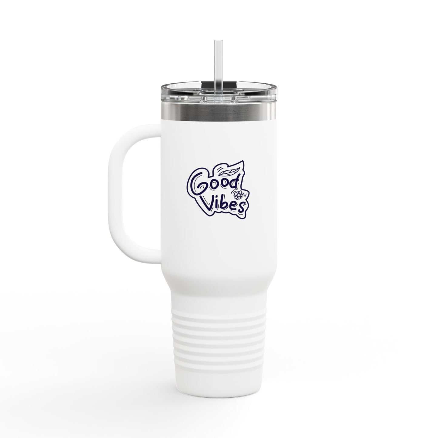 Good Vibes Insulated Travel Mug, 40oz