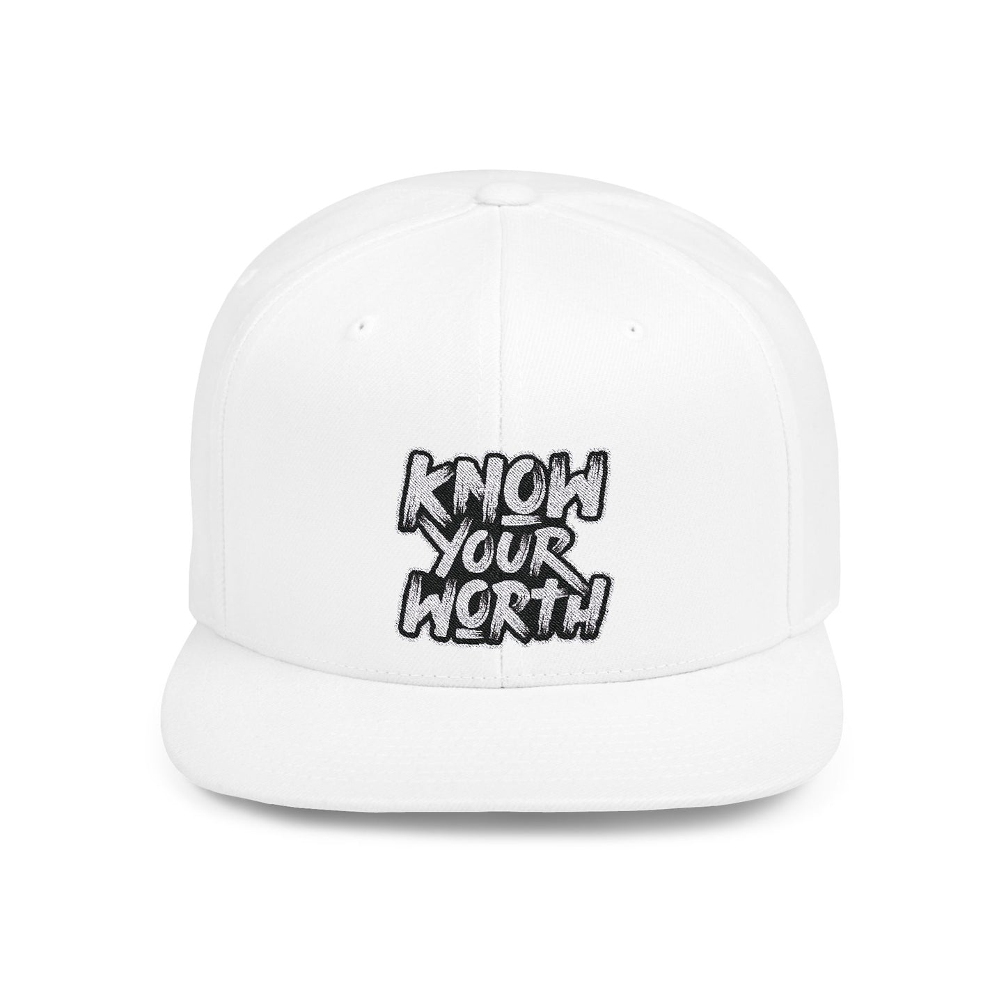 Know Your Worth Flat Bill Snapback