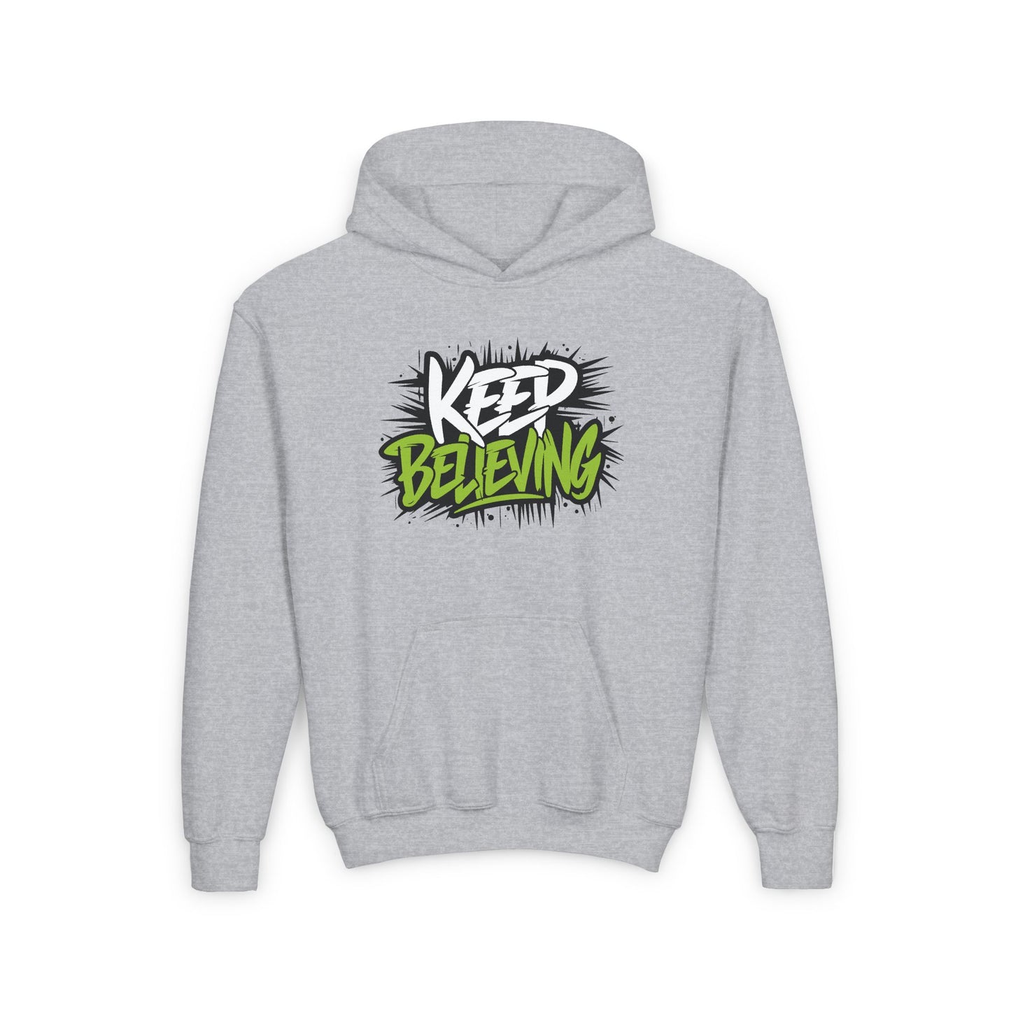 Keep Believing Youth Heavy Blend Hooded Sweatshirt