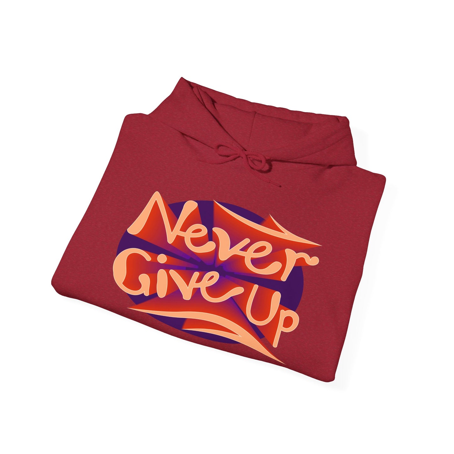 Never Give Up Unisex Heavy Blend™ Hooded Sweatshirt