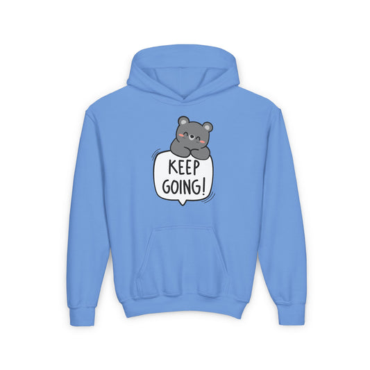 Keep Going Youth Heavy Blend Hooded Sweatshirt