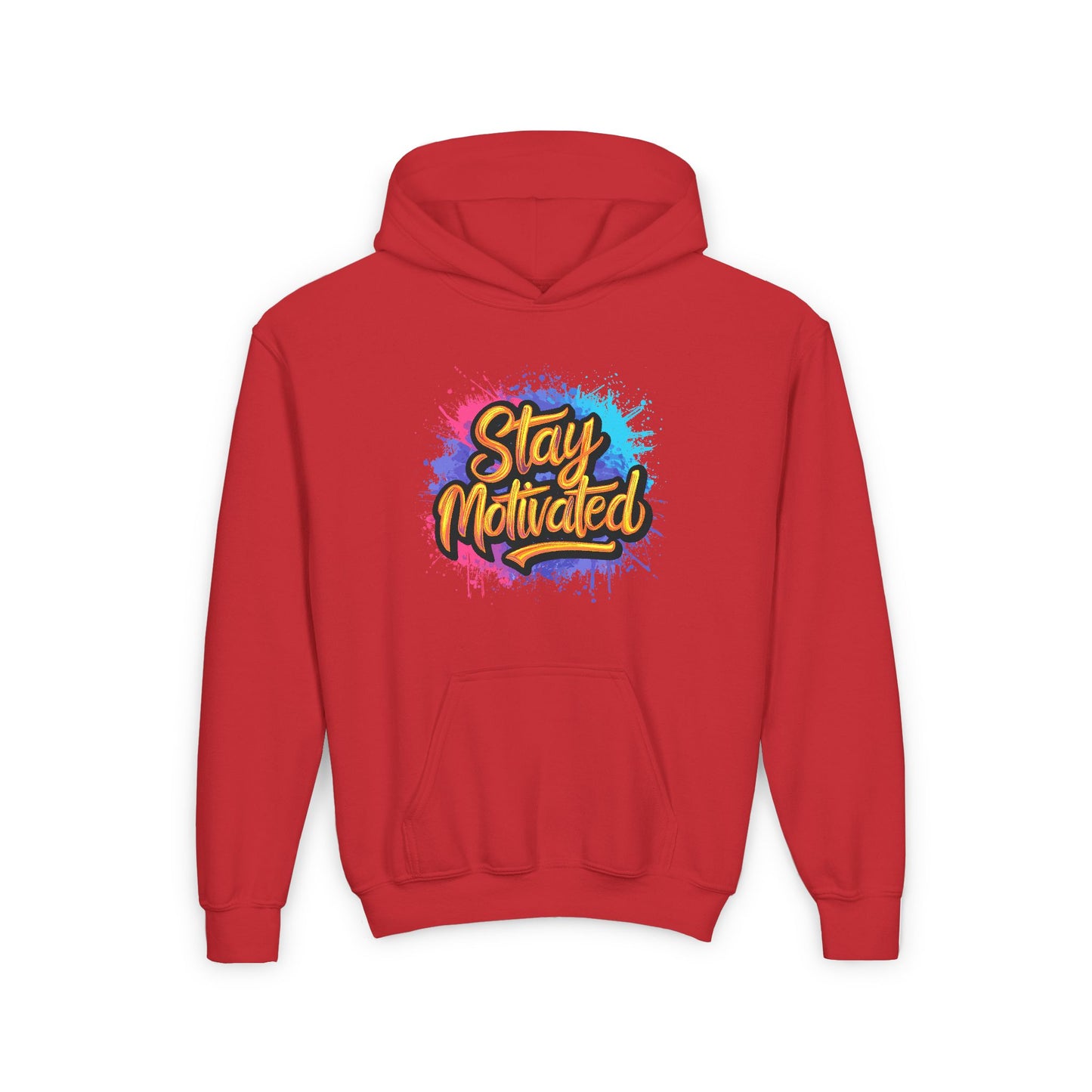 Stay Motivated Youth Heavy Blend Hooded Sweatshirt