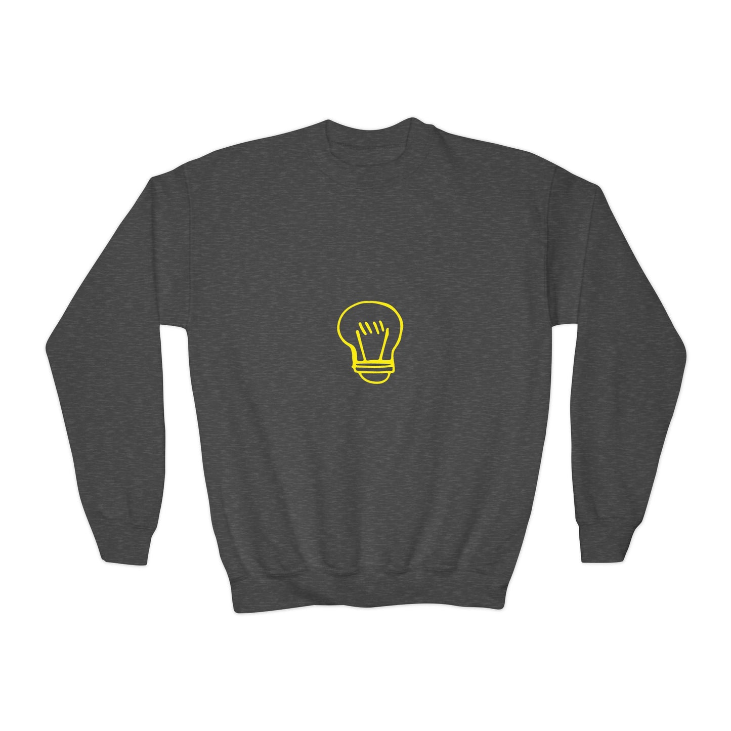 Drawing Light Bulb Youth Crewneck Sweatshirt
