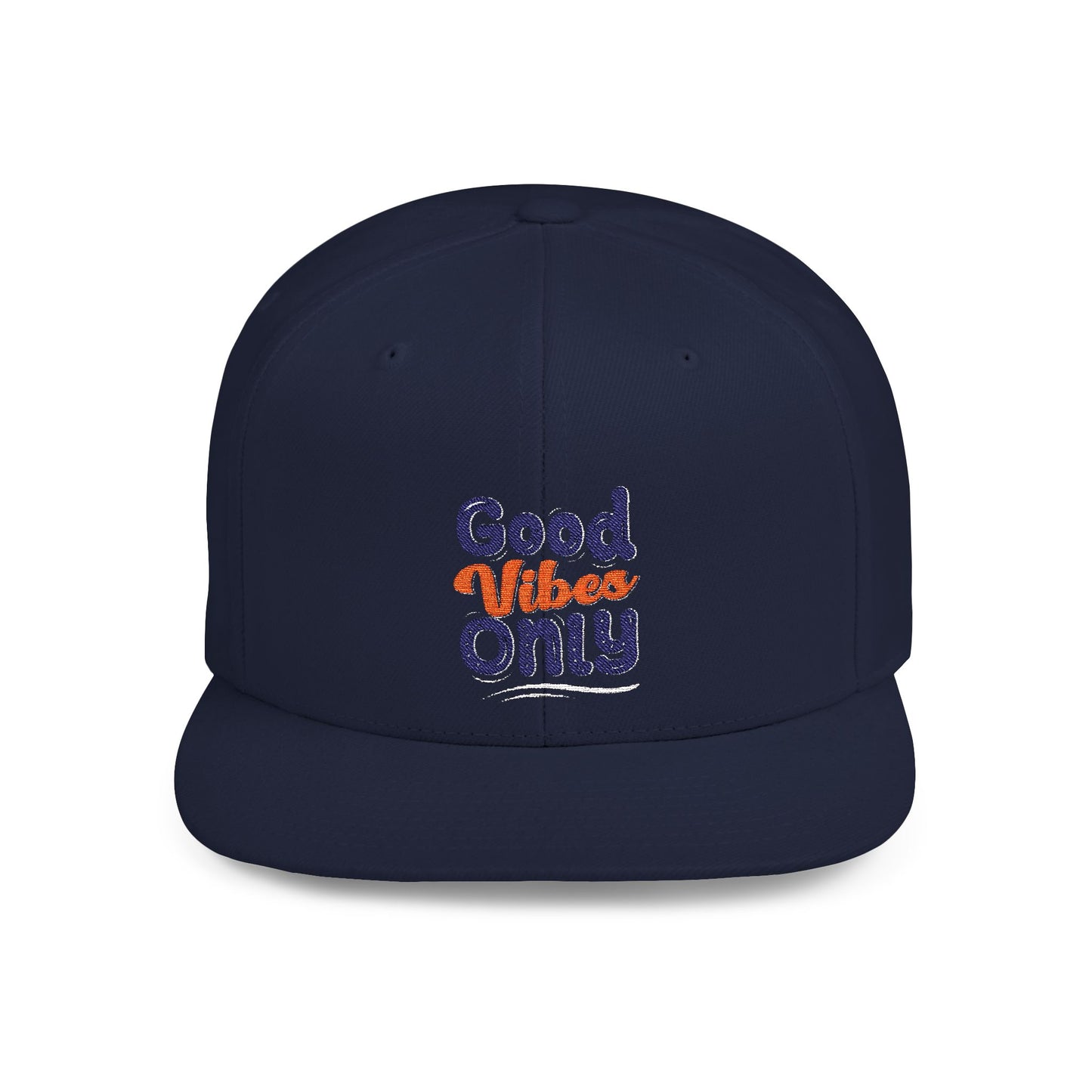 Good Vides Only Flat Bill Snapback