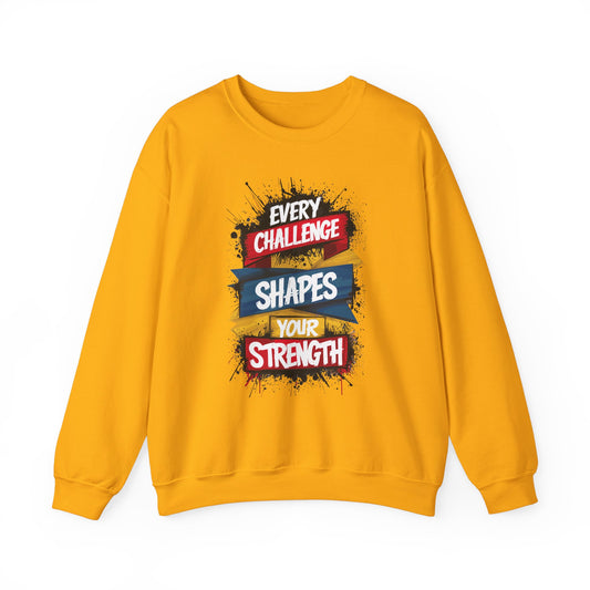 Every Challenge Shapes Your Strength Unisex Heavy Blend™ Crewneck Sweatshirt