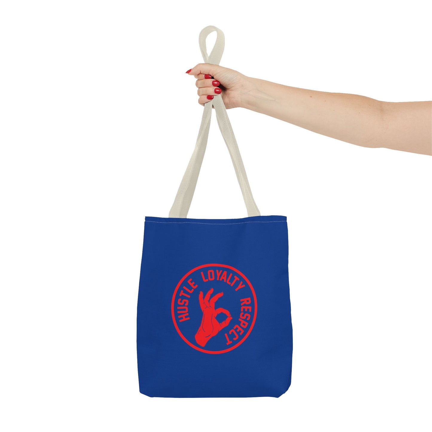Hustle Loyalty Respect Tote Bag (AOP)