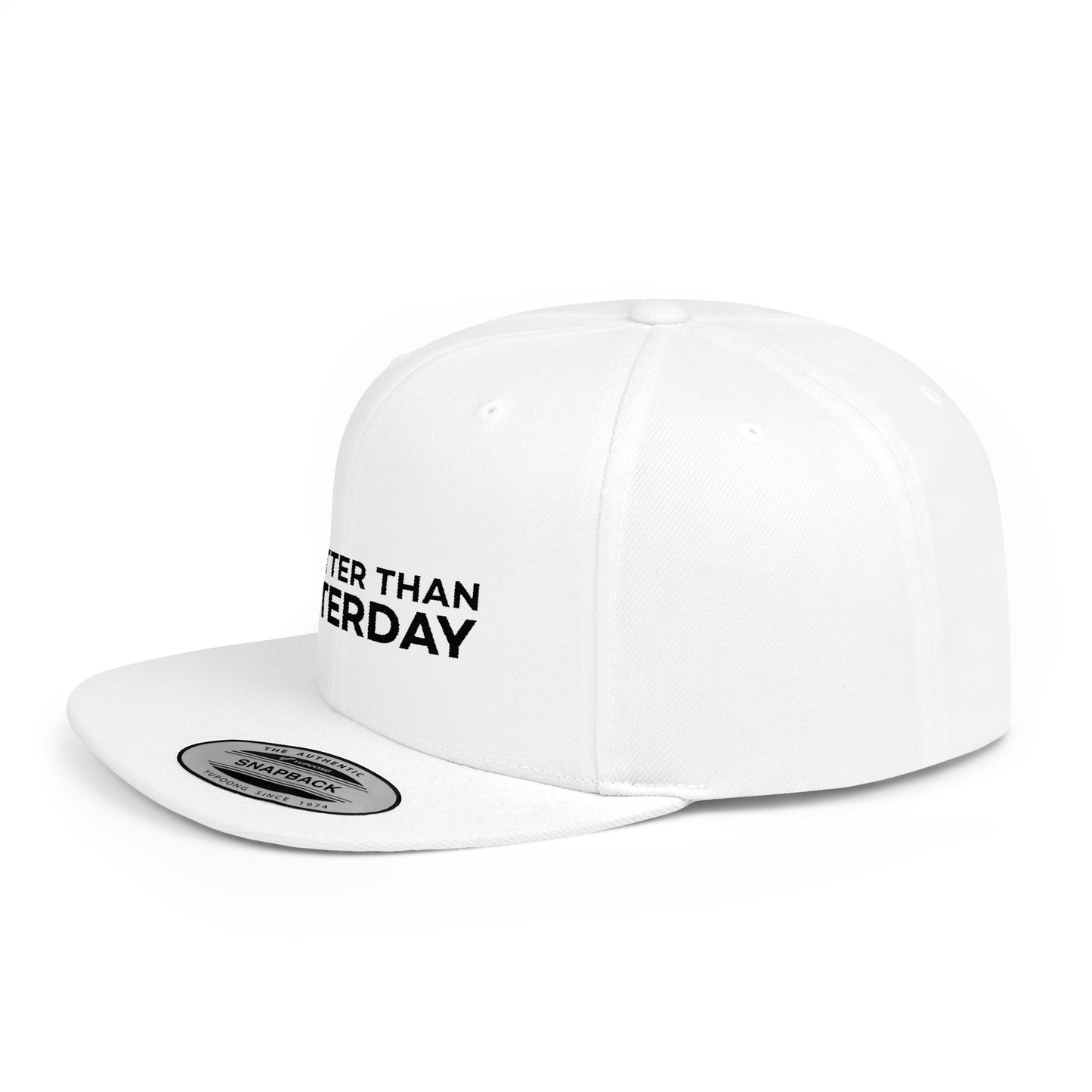 1% Better Than Yesterday Flat Bill Snapback