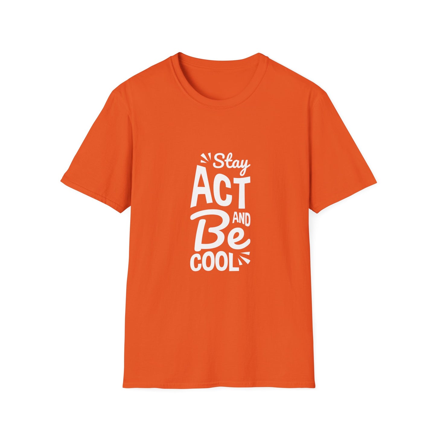 Stay Act And Be Cool Unisex Softstyle T-Shirt