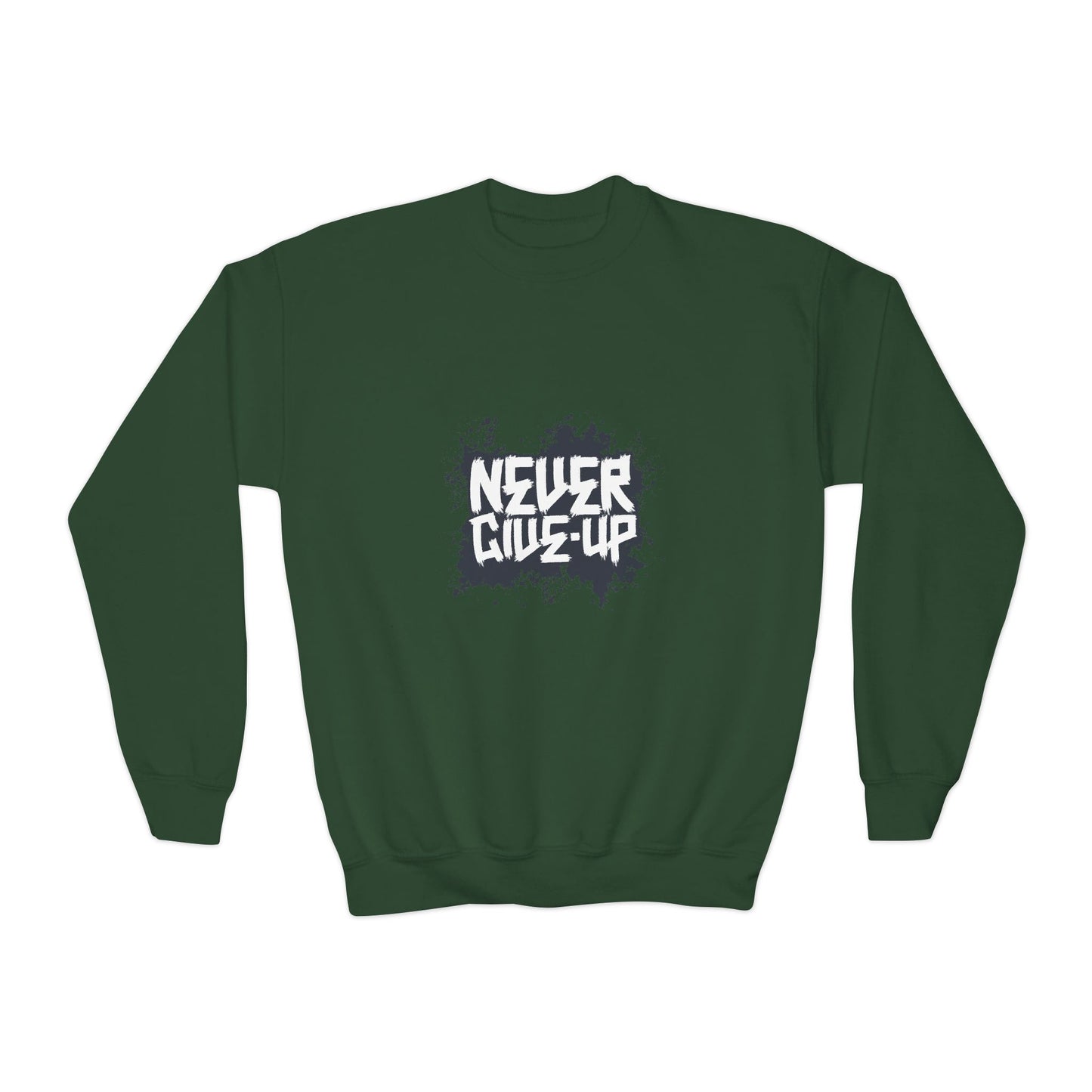 Never Give Up Youth Crewneck Sweatshirt