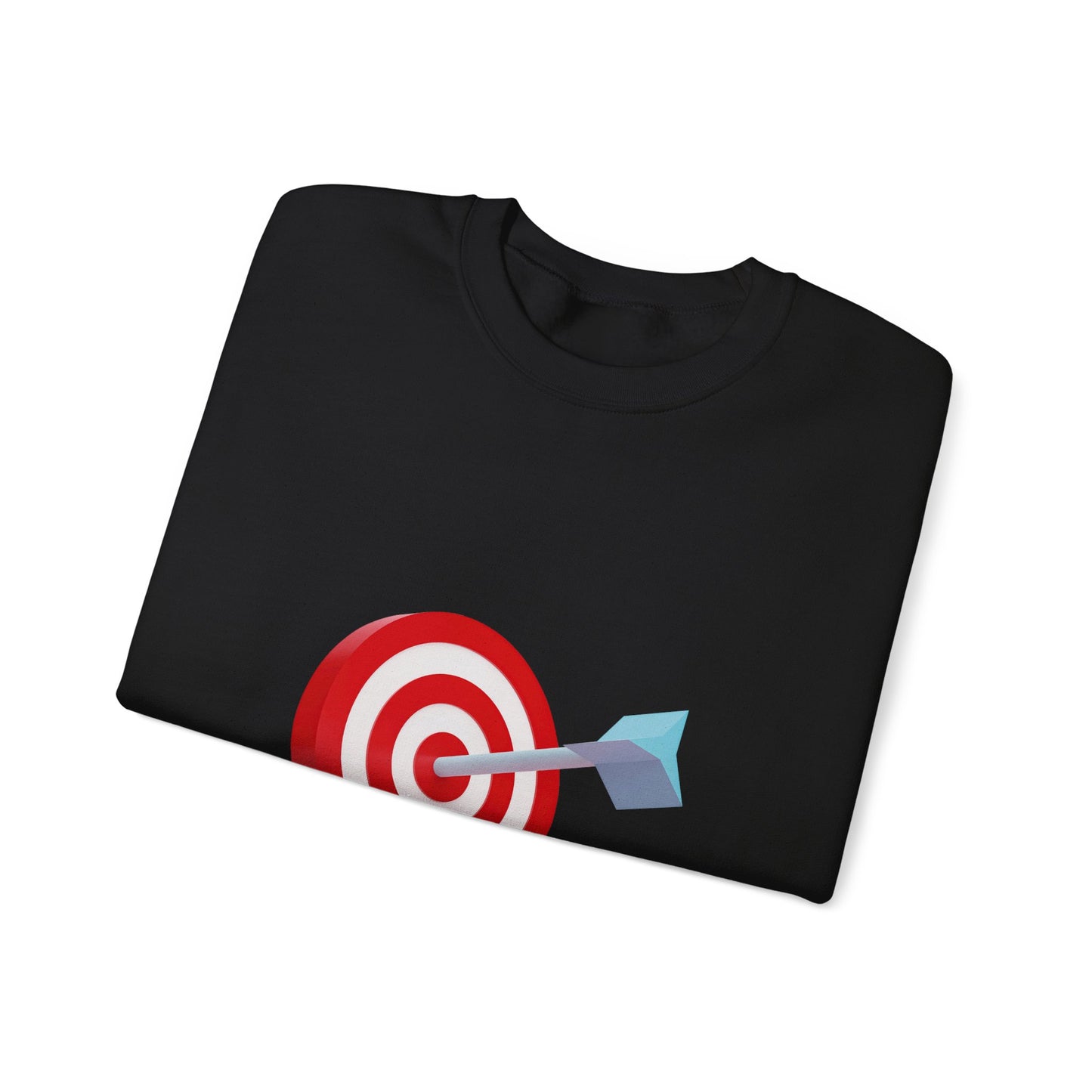 3d Render Arroe Hit The Center Of Target Or Goal Of Success Unisex Heavy Blend™ Crewneck Sweatshirt