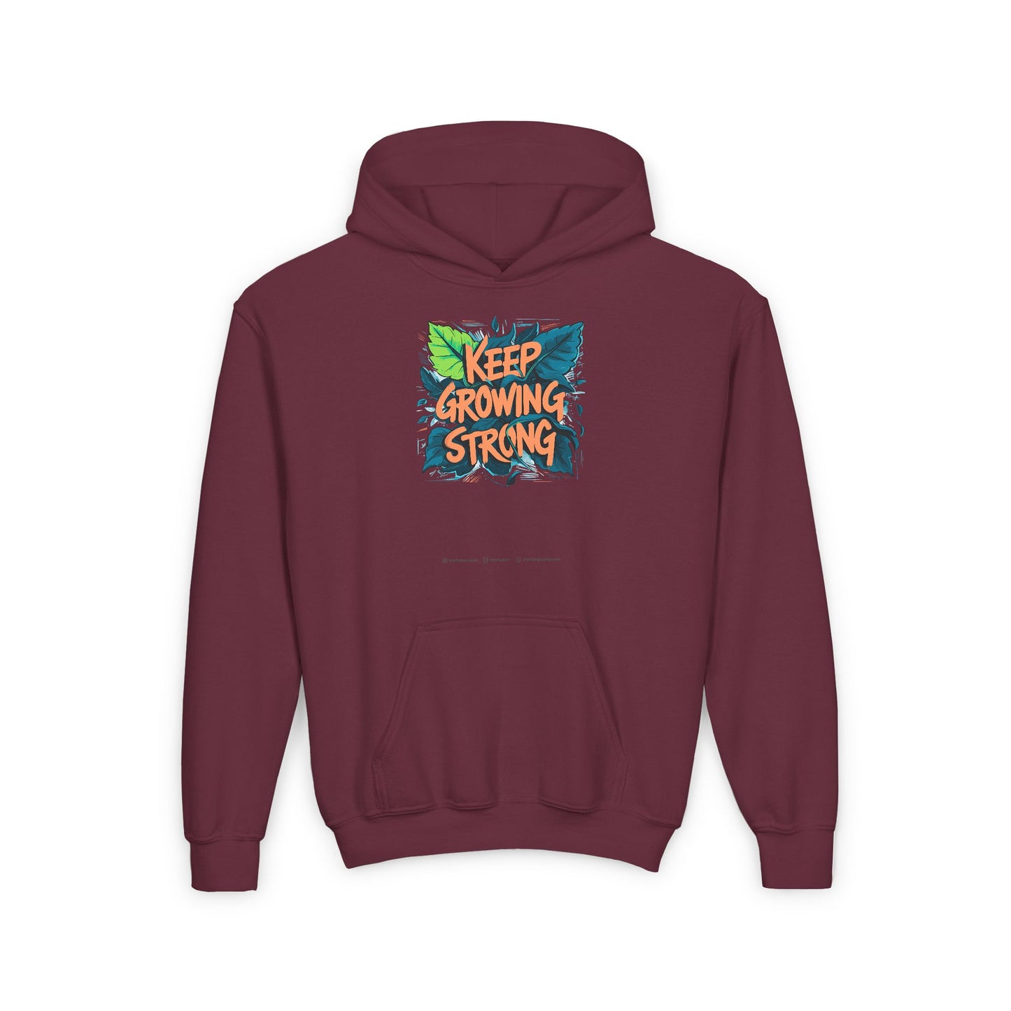 Keep Growing Strong Youth Heavy Blend Hooded Sweatshirt