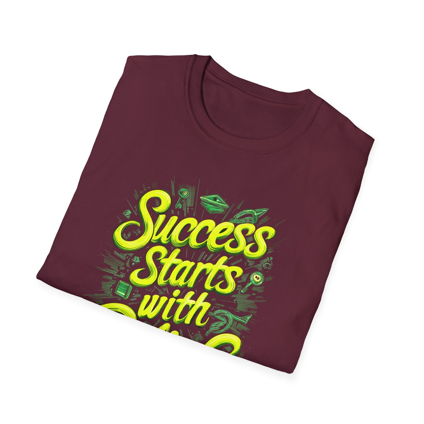 Success Starts With Belief Unisex Softstyle T-Shirt