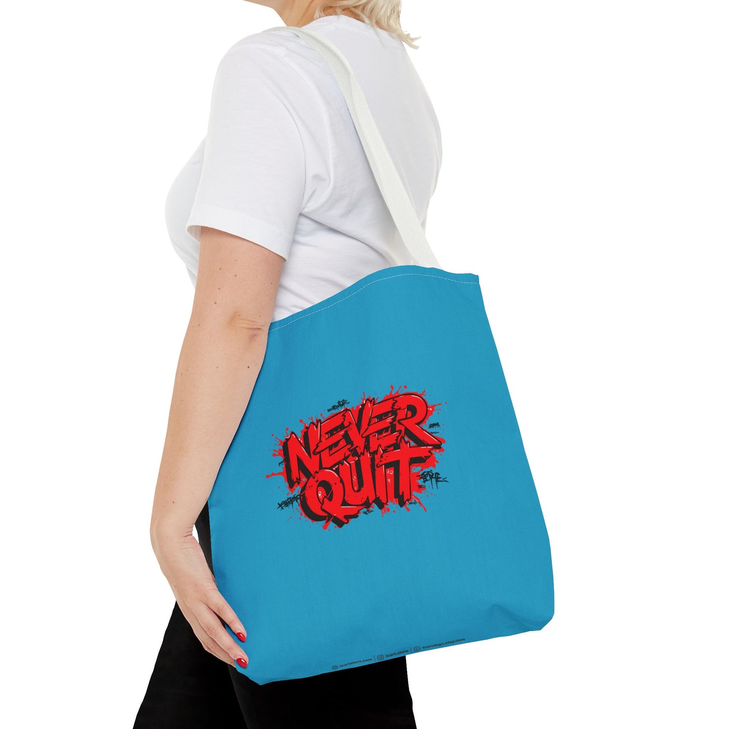 Never Quit Tote Bag (AOP)