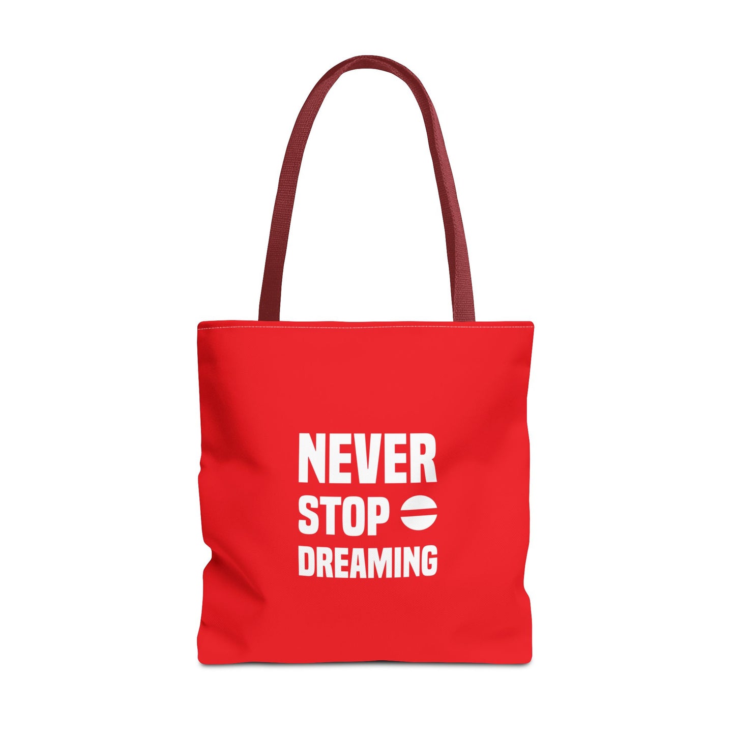 Never Stop Dreaming Tote Bag (AOP)
