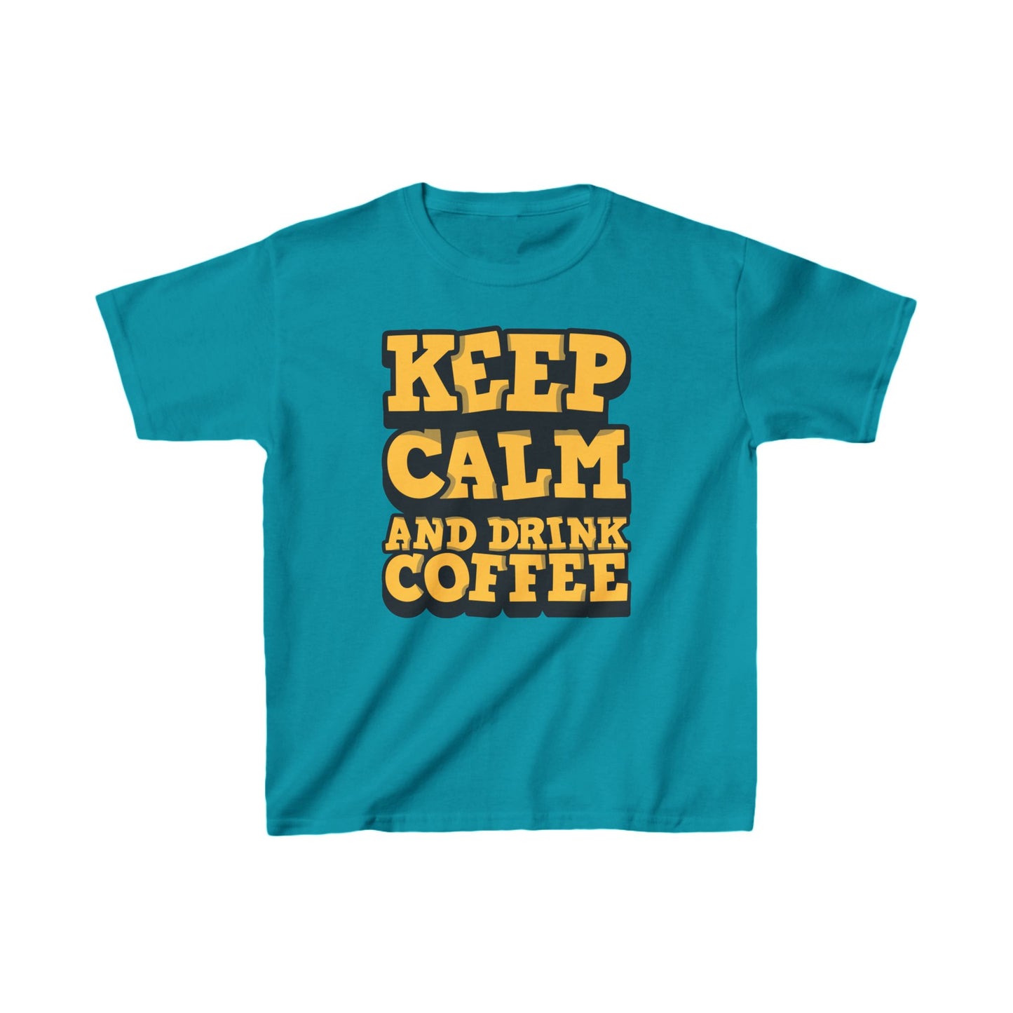 Keep Calm And Drink Coffee Kids Heavy Cotton™ Tee
