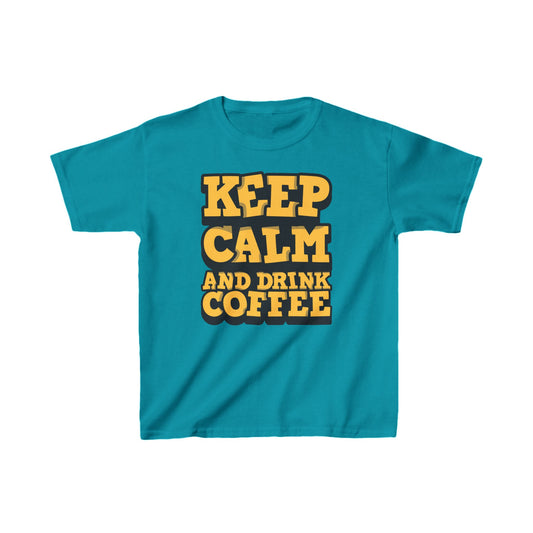 Keep Calm And Drink Coffee Kids Heavy Cotton™ Tee