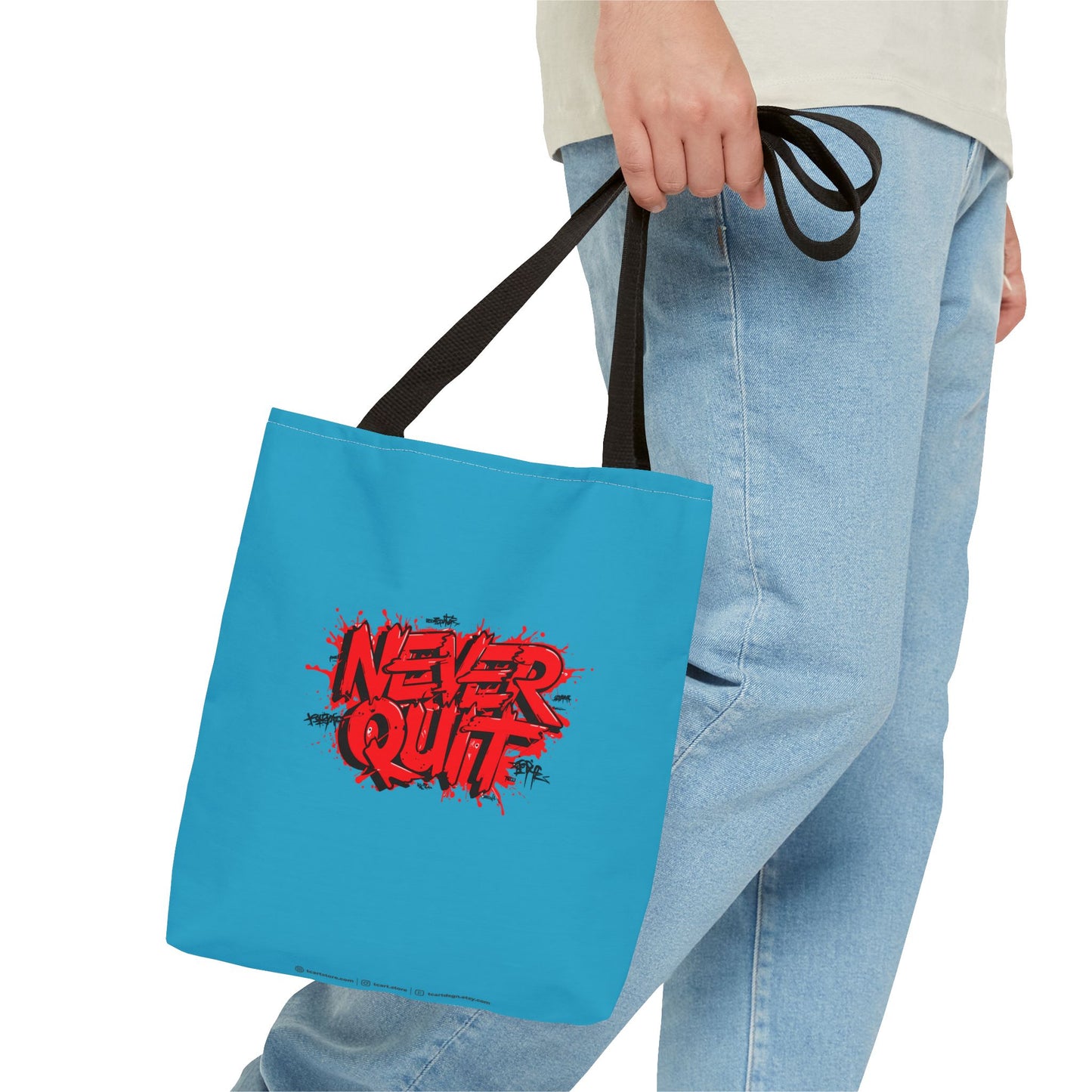 Never Quit Tote Bag (AOP)