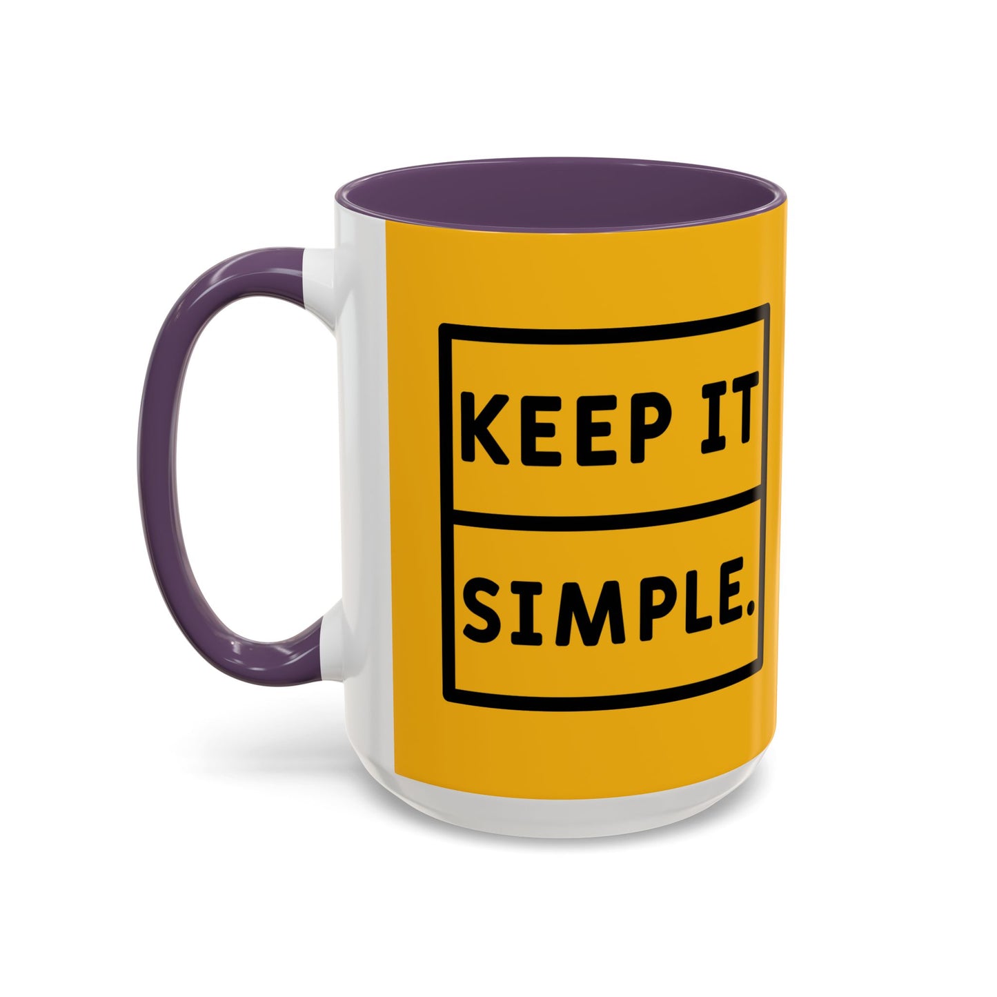Keep It Simple Accent Coffee Mug (11, 15oz)