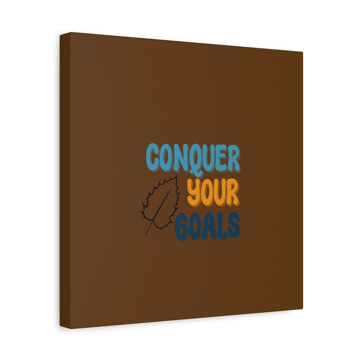 Conquer Your Goals Matte Canvas, Stretched, 1.25"