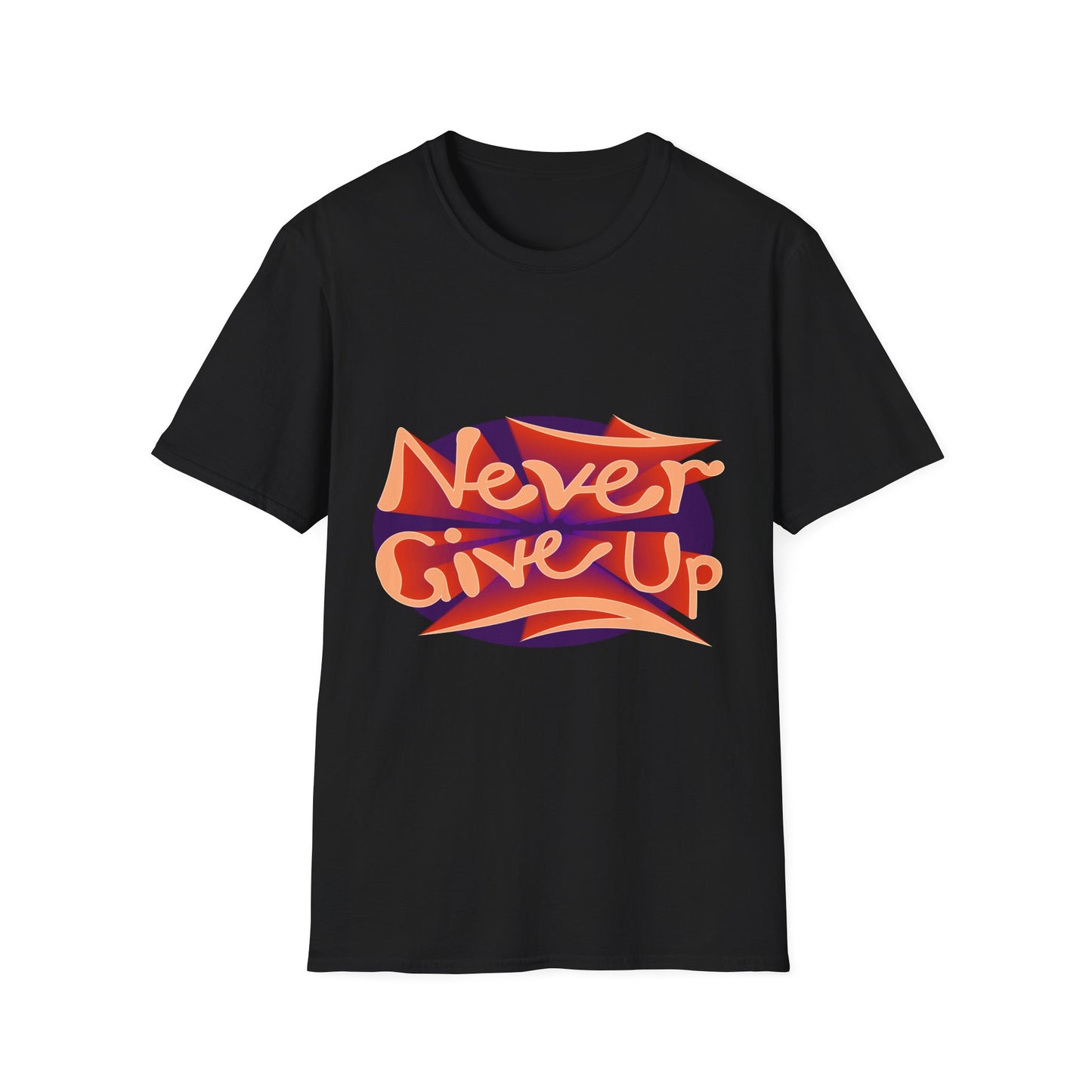 Never Give Up Unisex Softstyle T-Shirt