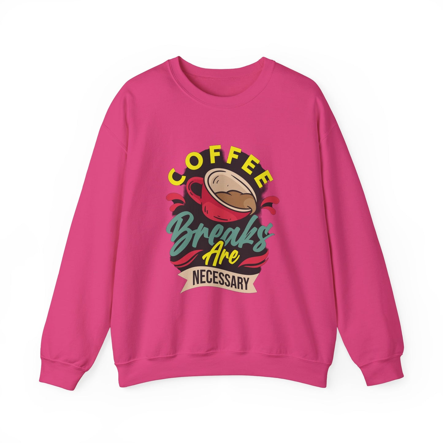 Coffee Breaks Are Necessary Unisex Heavy Blend™ Crewneck Sweatshirt
