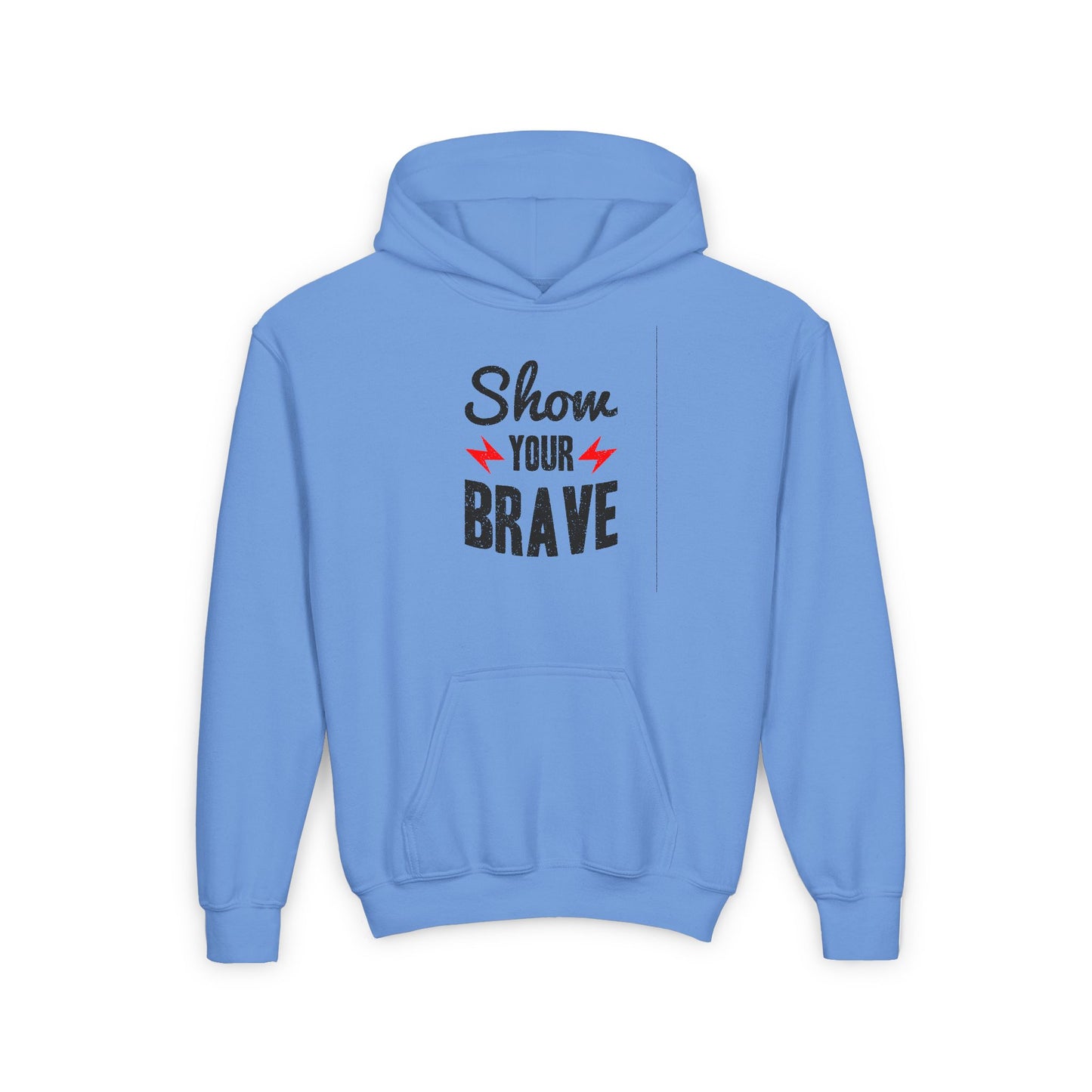 Show Your Brave Youth Heavy Blend Hooded Sweatshirt