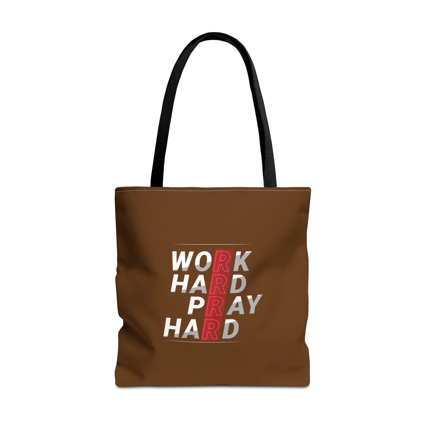 Work Hard Pray Hard Tote Bag (AOP)